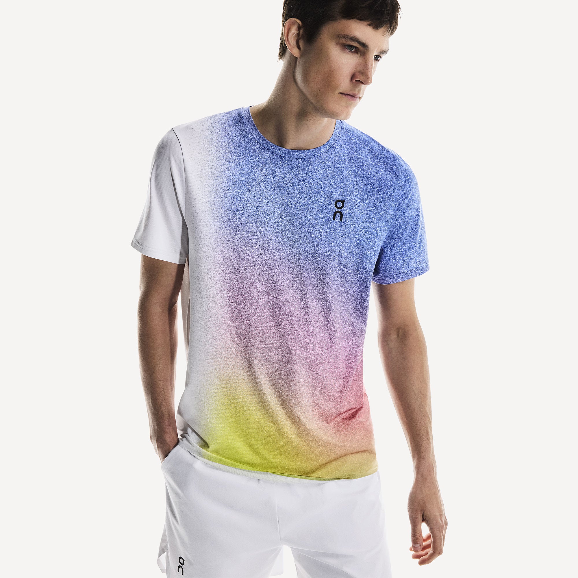 On Court Men's Tennis Shirt - White (3)