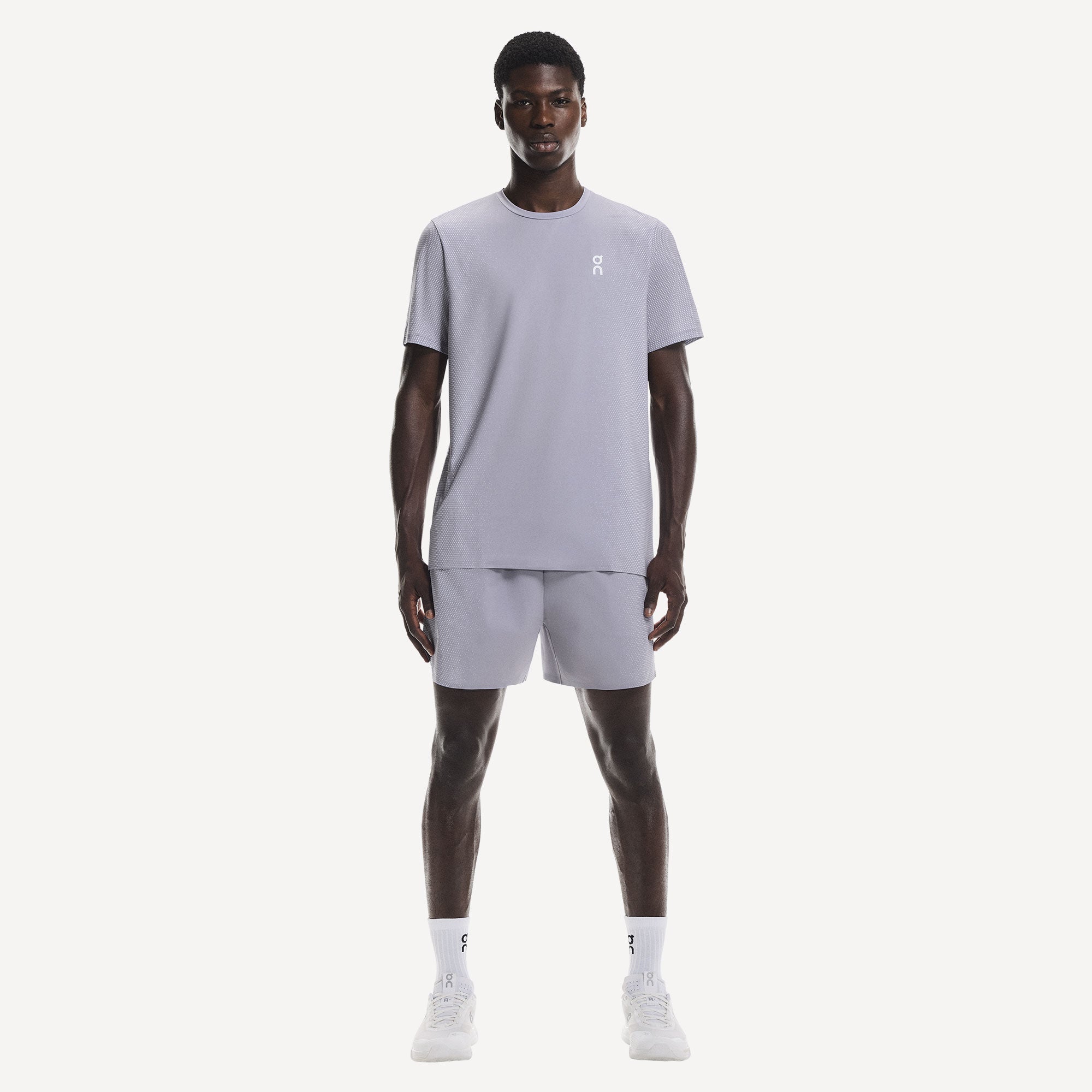 On Court Men's Tennis Shirt - Lilac (6)