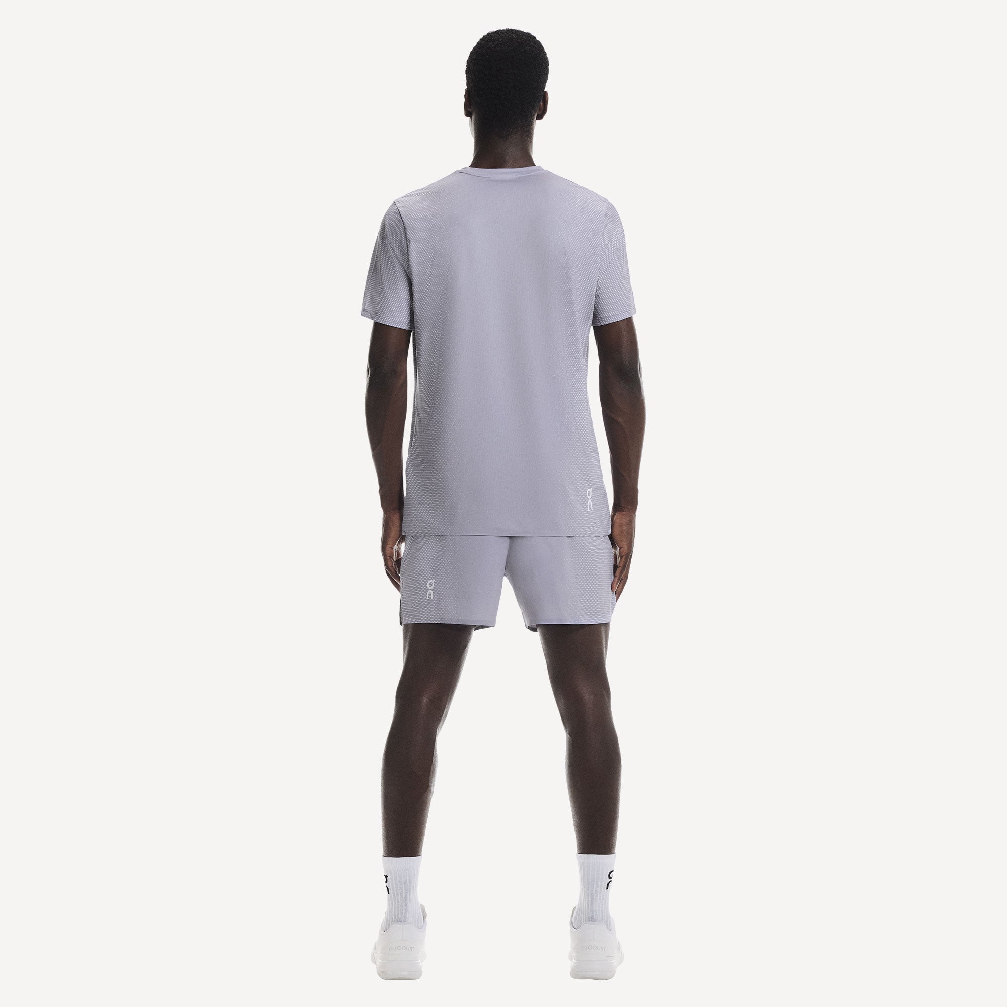 On Court Men's Tennis Shirt - Lilac (7)