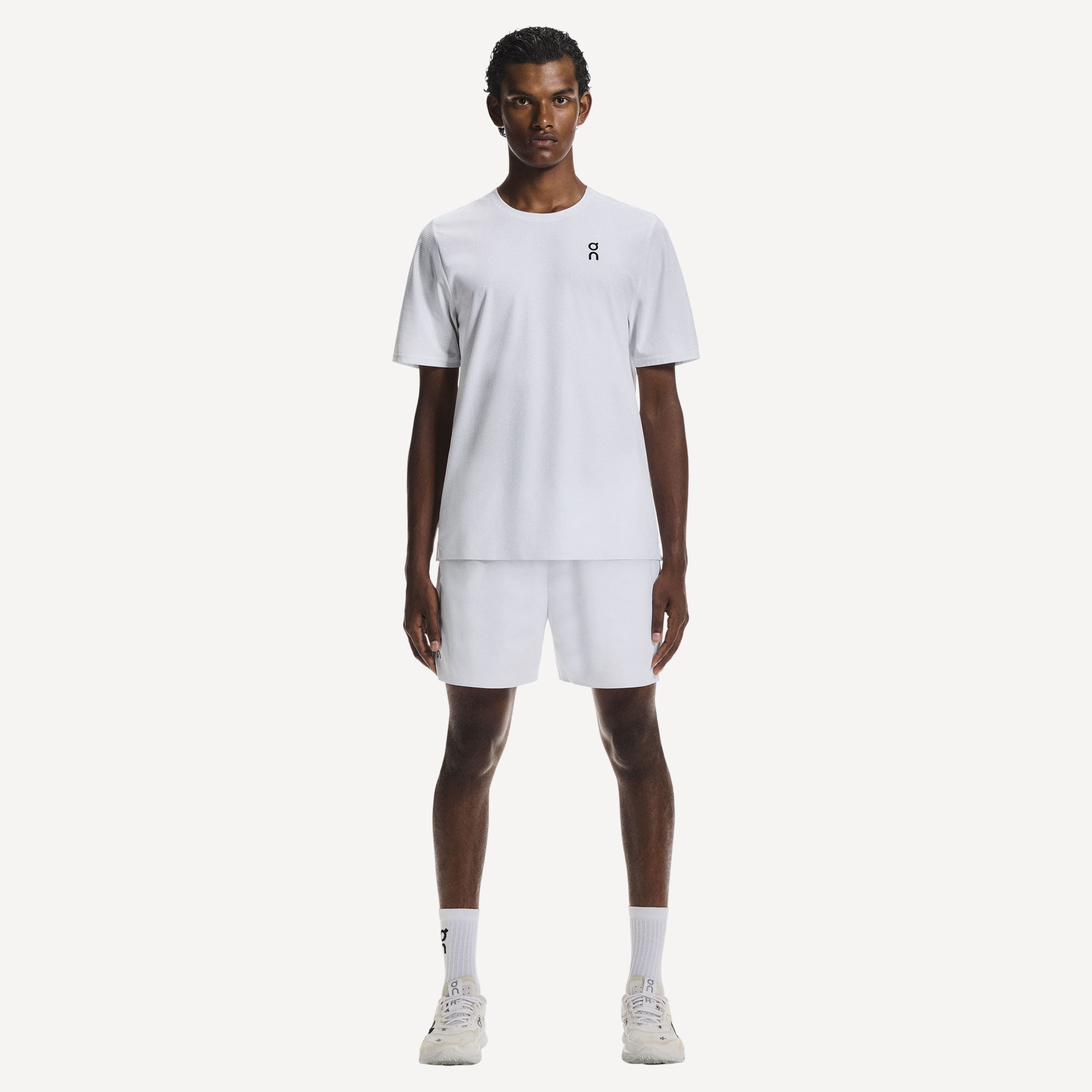 On Court Men's Tennis Shirt - White (4)