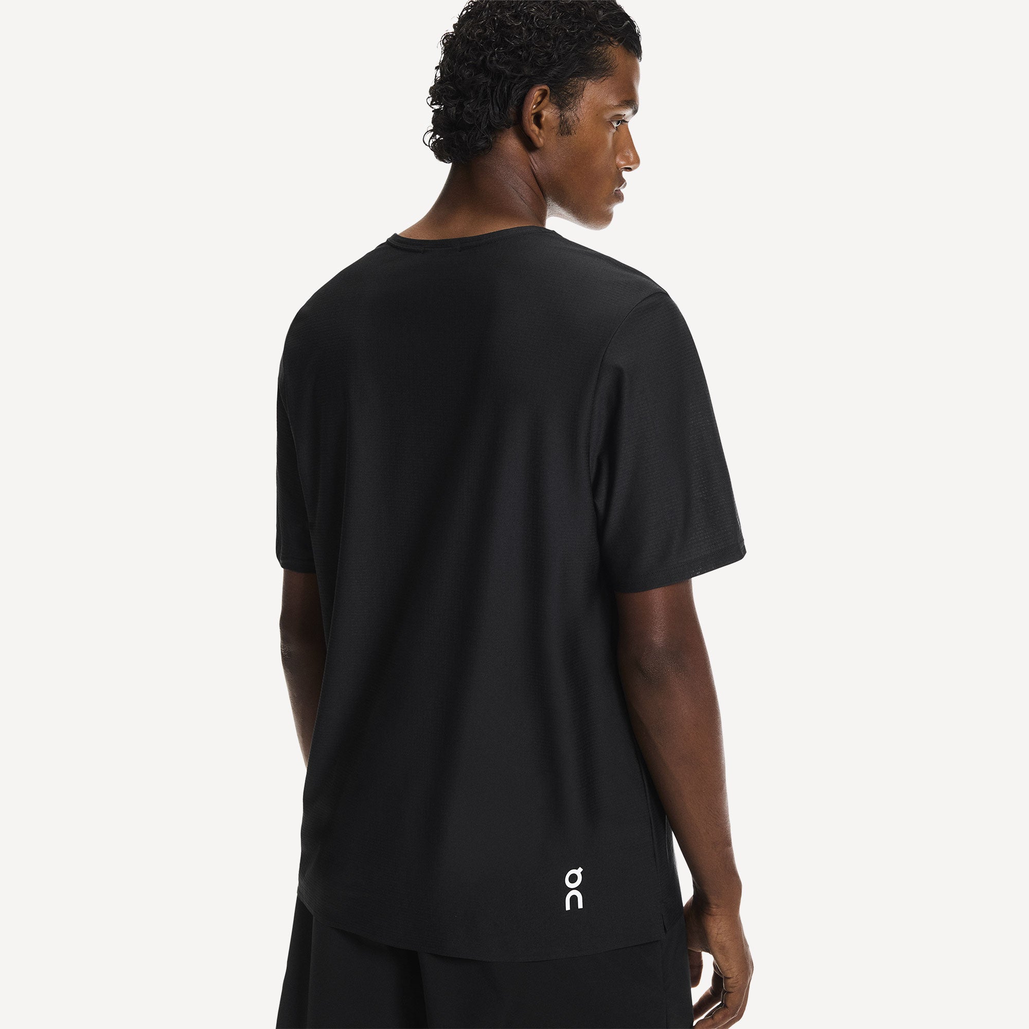 On Court Men's Tennis Shirt - Black (2)