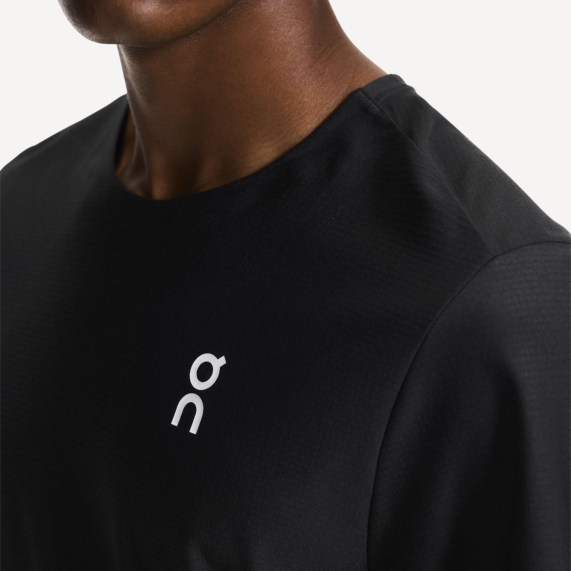 On Court Men's Tennis Shirt - Black (4)