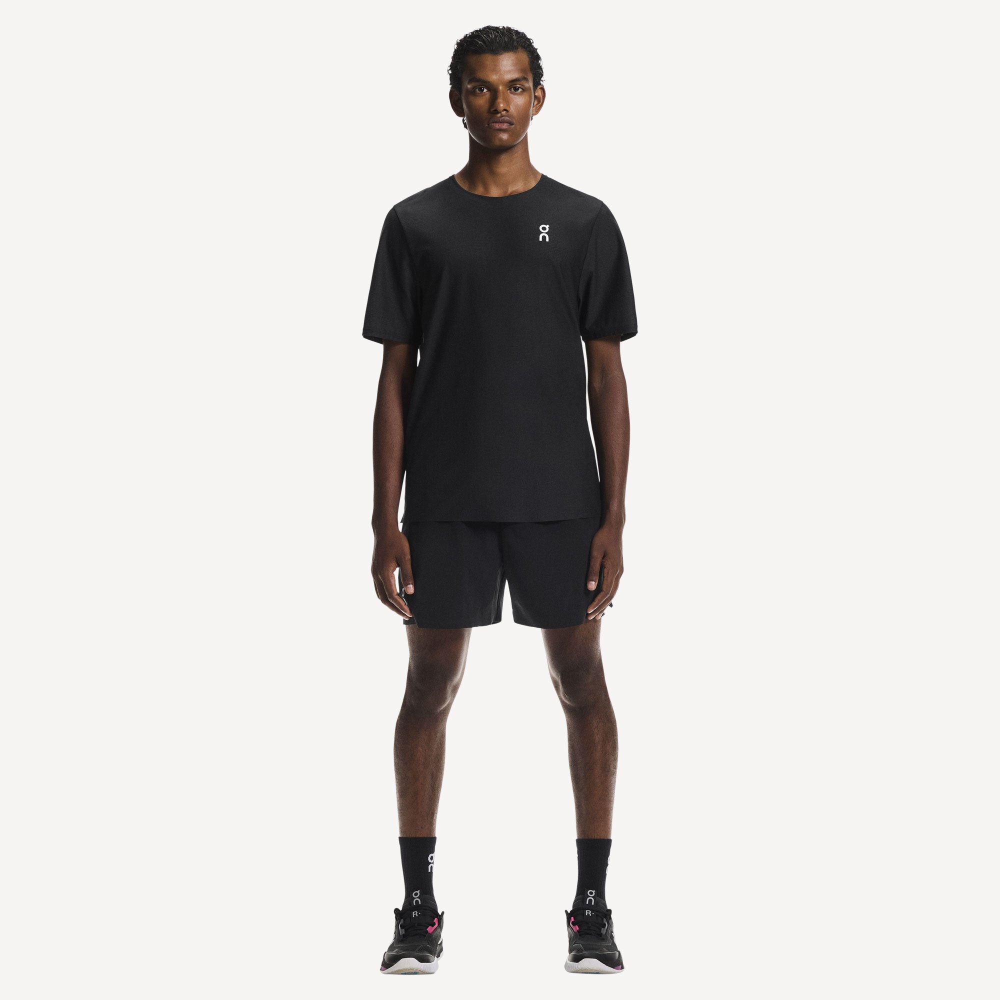 On Court Men's Tennis Shirt - Black (5)