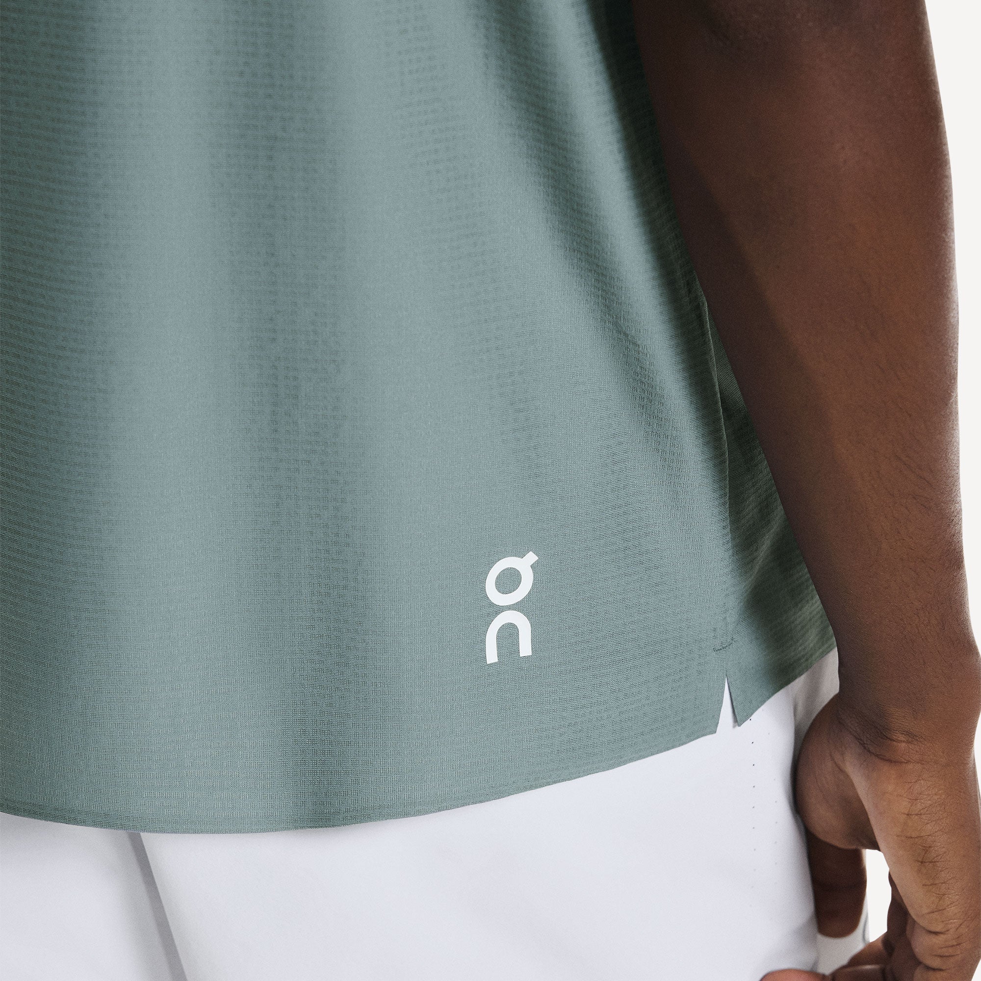 On Court Men's Tennis Shirt - Green (4)