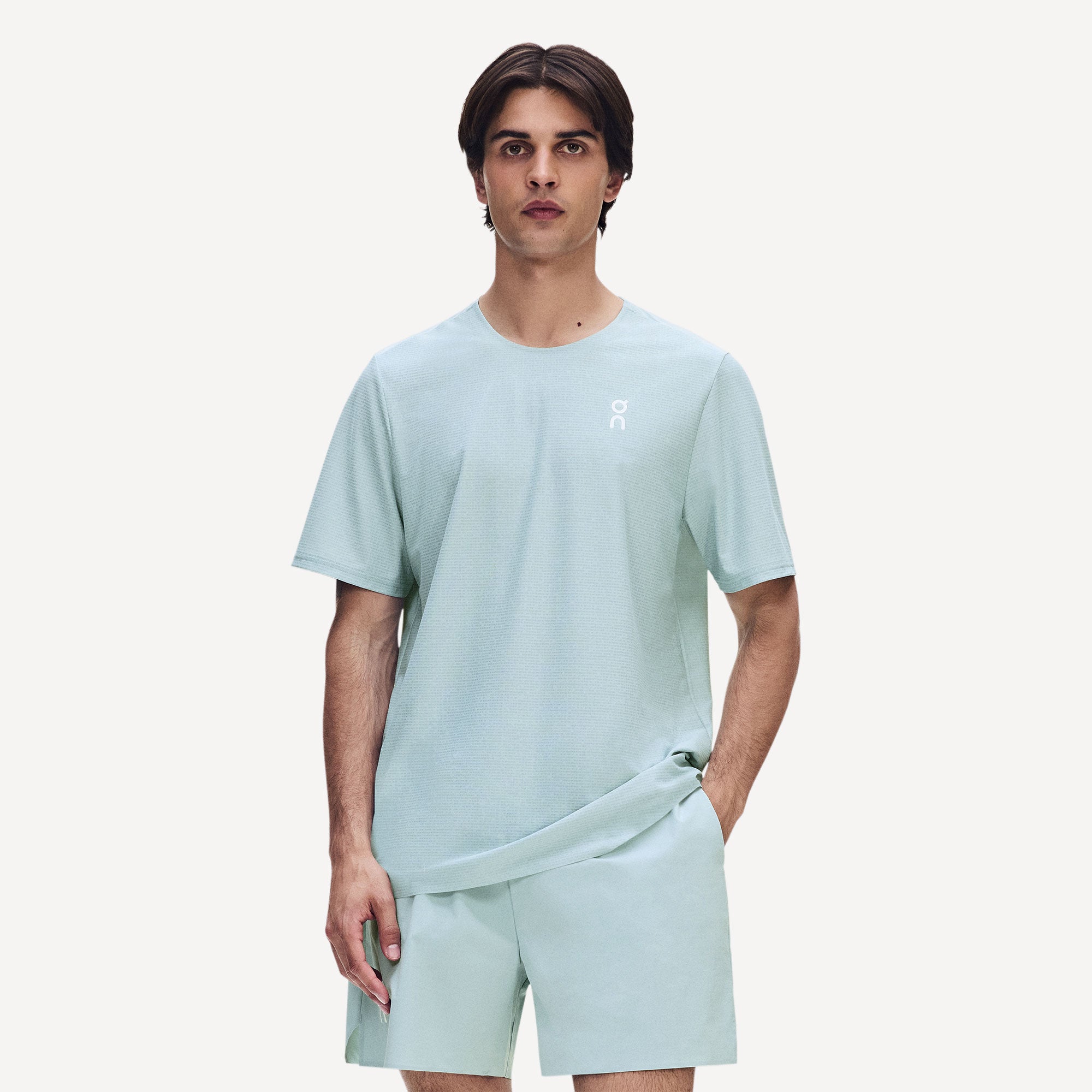 On Court Men's Tennis Shirt - Blue (1)