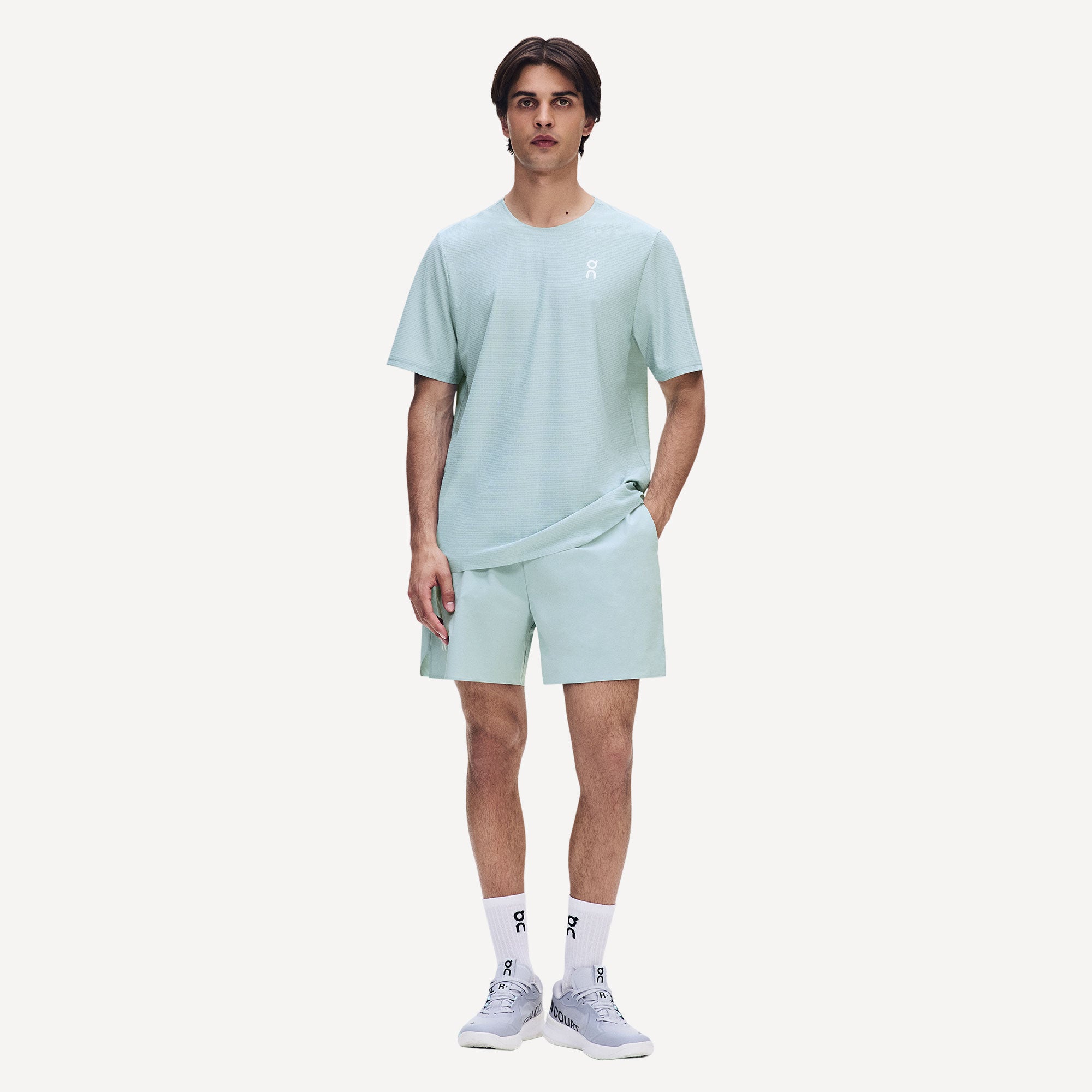 On Court Men's Tennis Shirt - Blue (2)