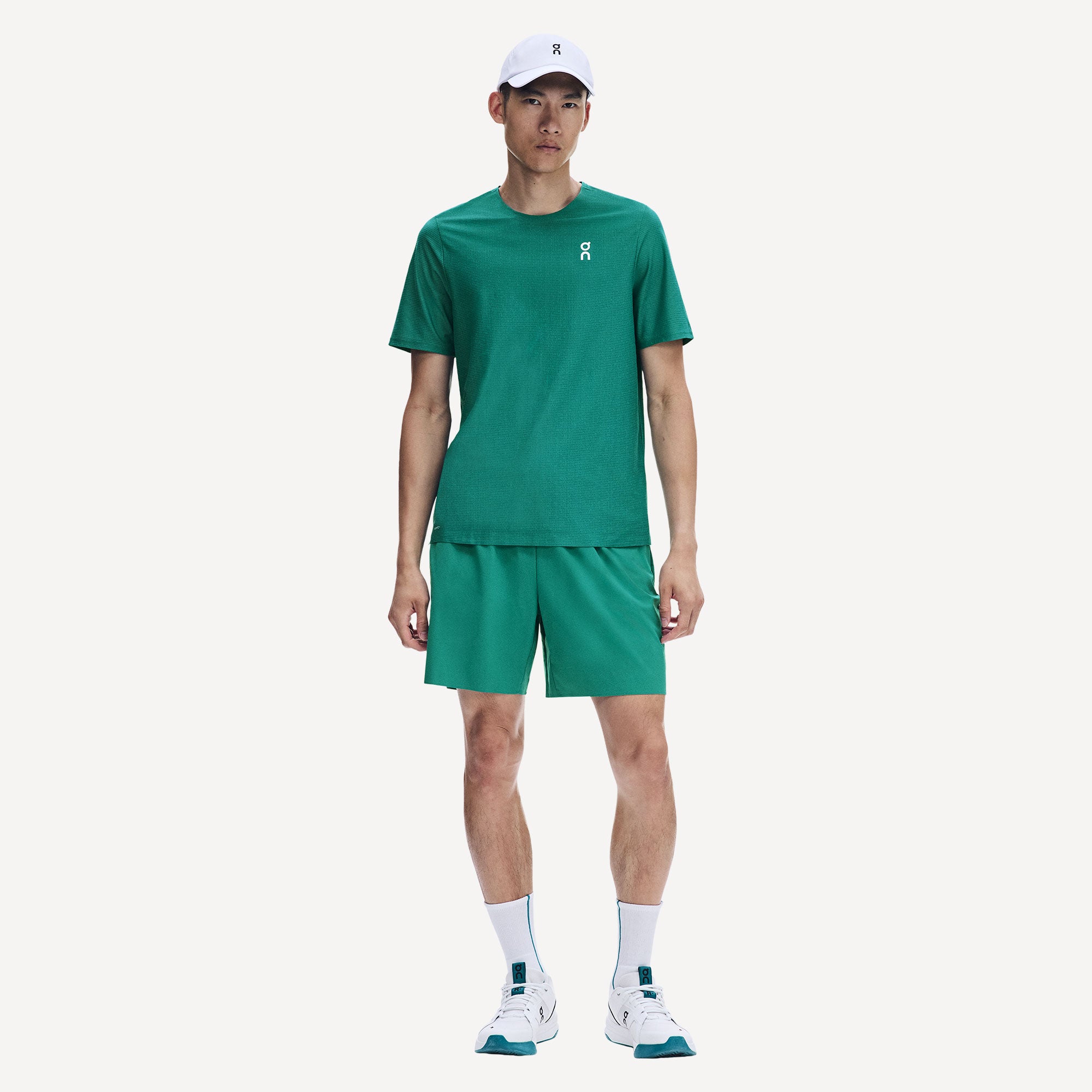 On Court Men's Tennis Shirt - Green (2)