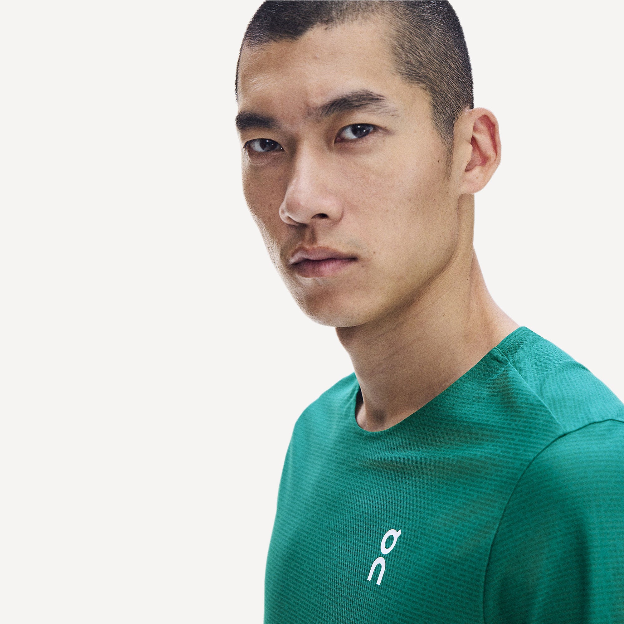 On Court Men's Tennis Shirt - Green (6)
