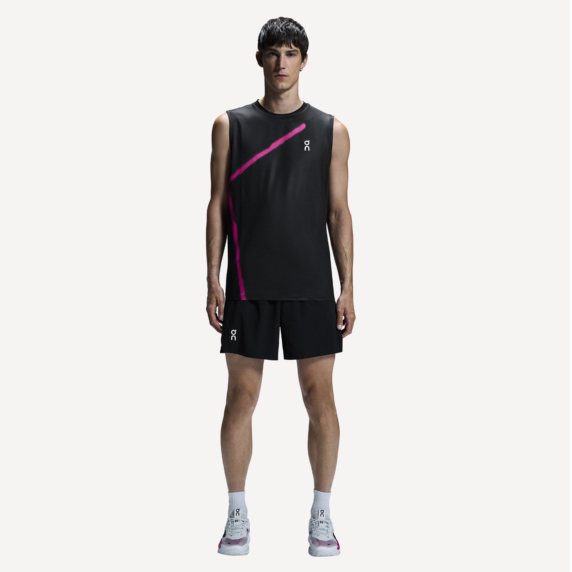 On Court Men's Tennis Shorts - Black (3)