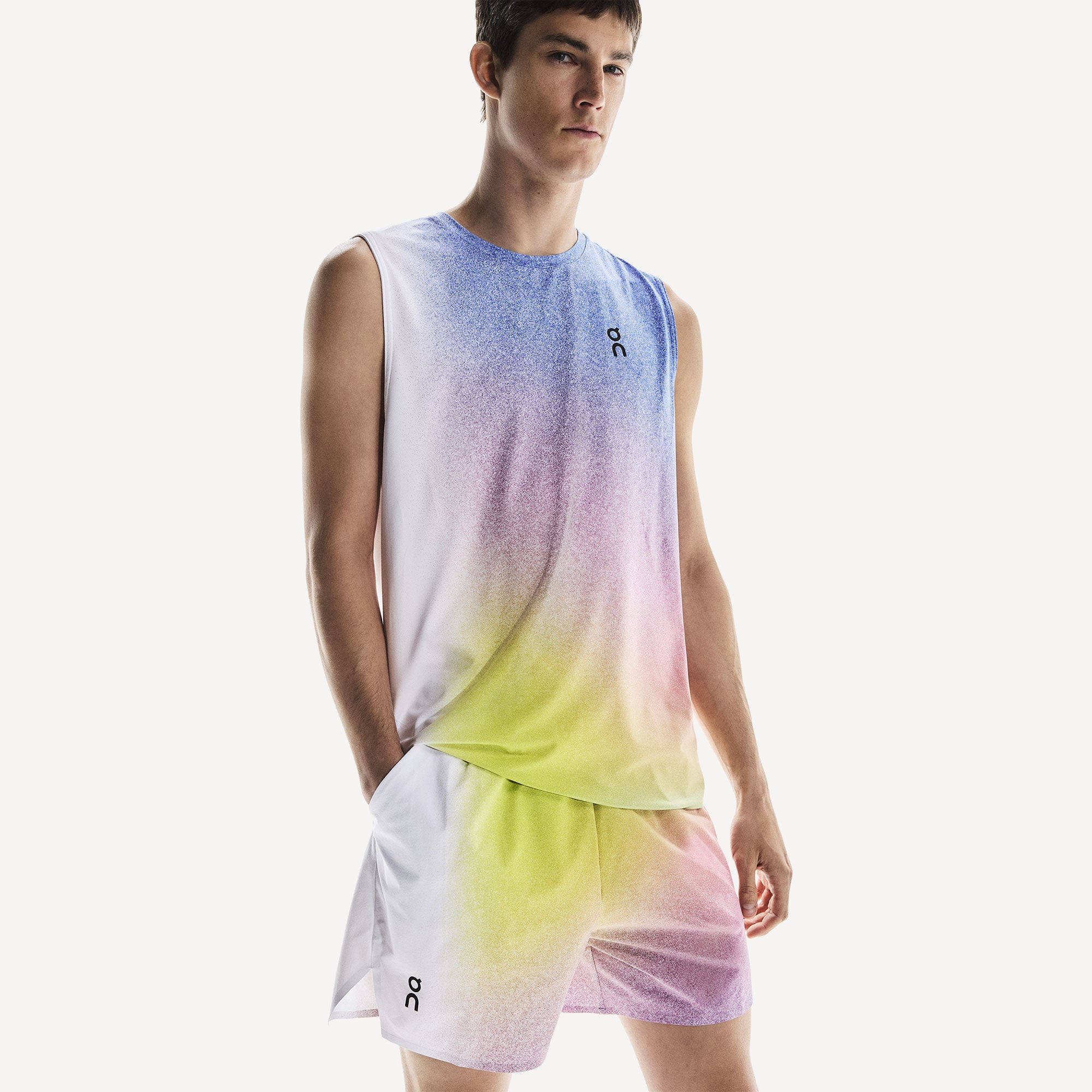 On Court Men's Tennis Shorts - White (3)