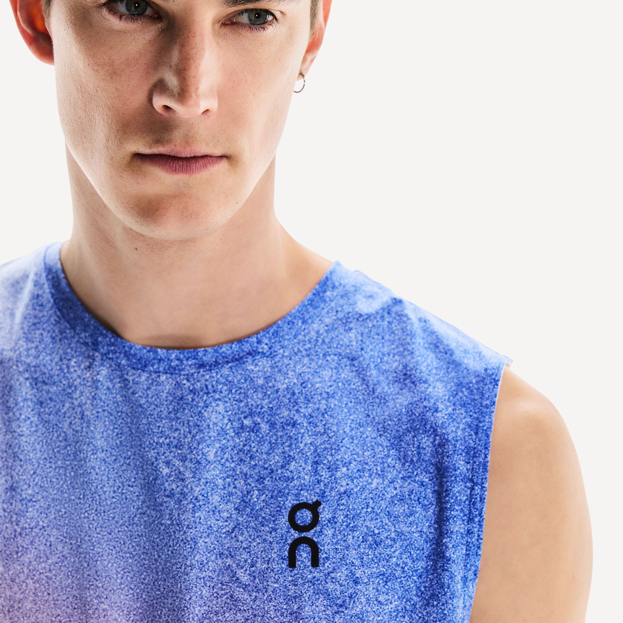 On Court Men's Tennis Tank - White (4)