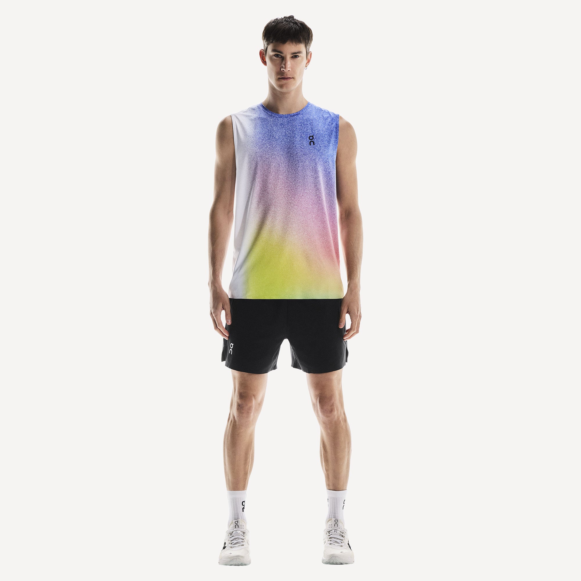 On Court Men's Tennis Tank - White (6)
