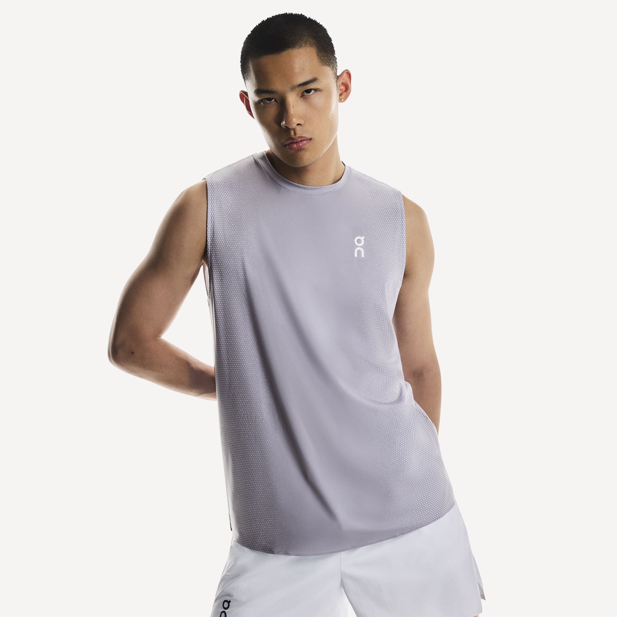 On Court Men's Tennis Tank - Lilac (3)
