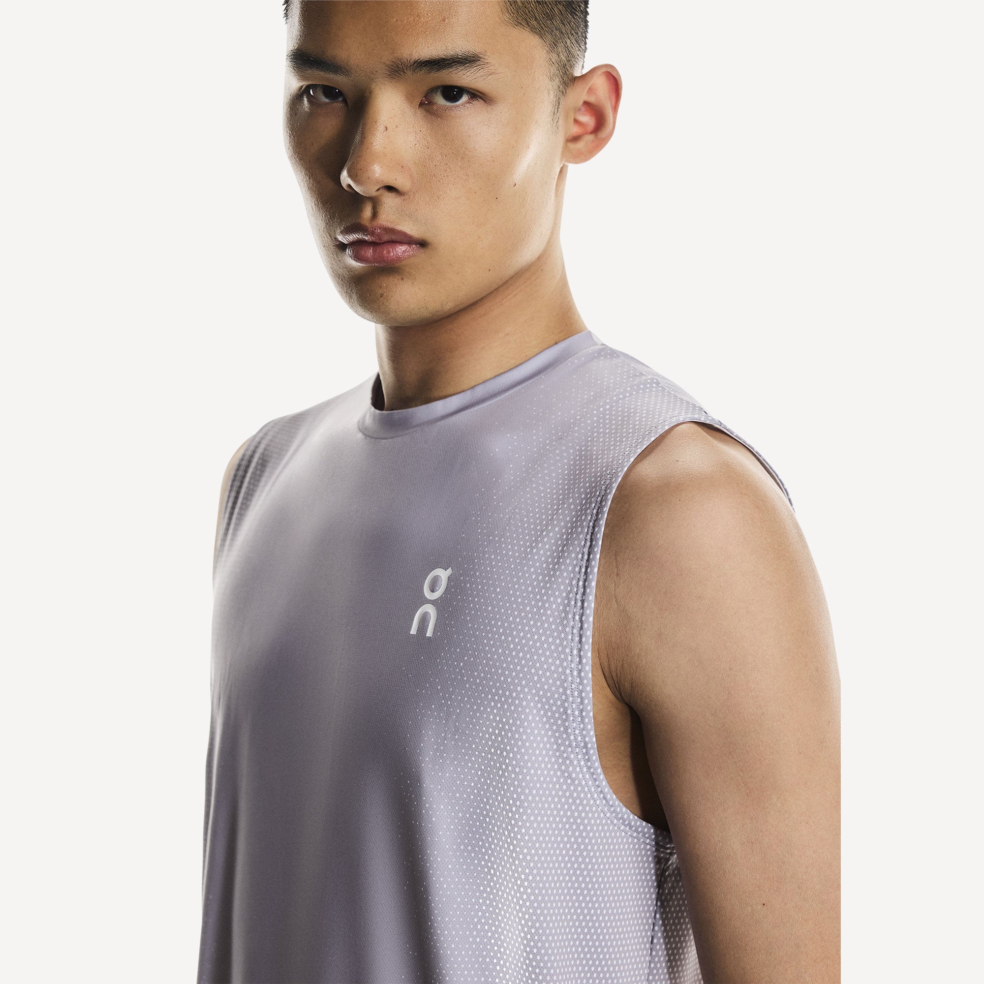 On Court Men's Tennis Tank - Lilac (4)