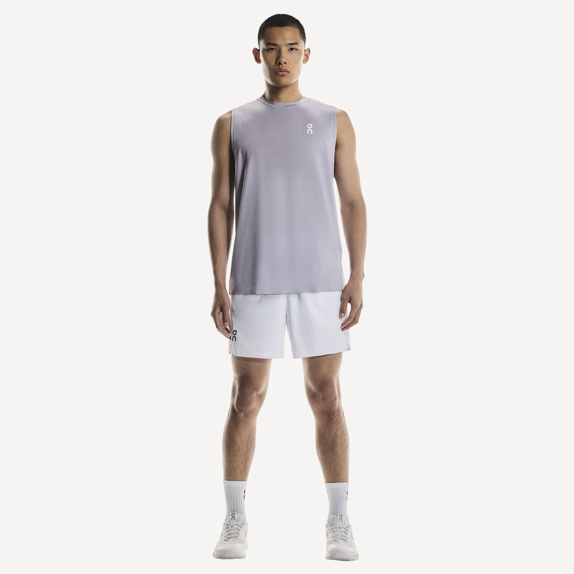 On Court Men's Tennis Tank - Lilac (5)
