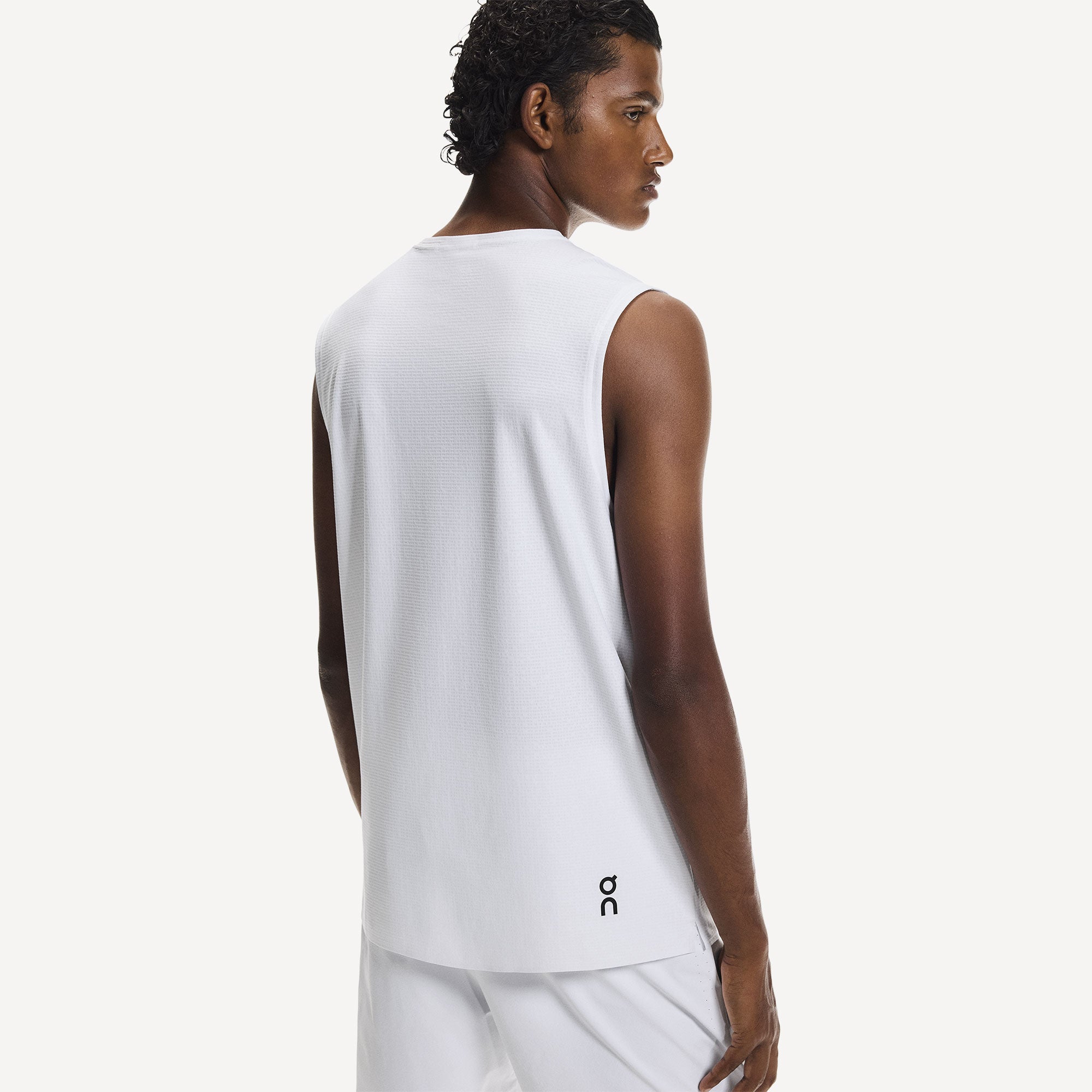 On Court Men's Tennis Tank - White (2)