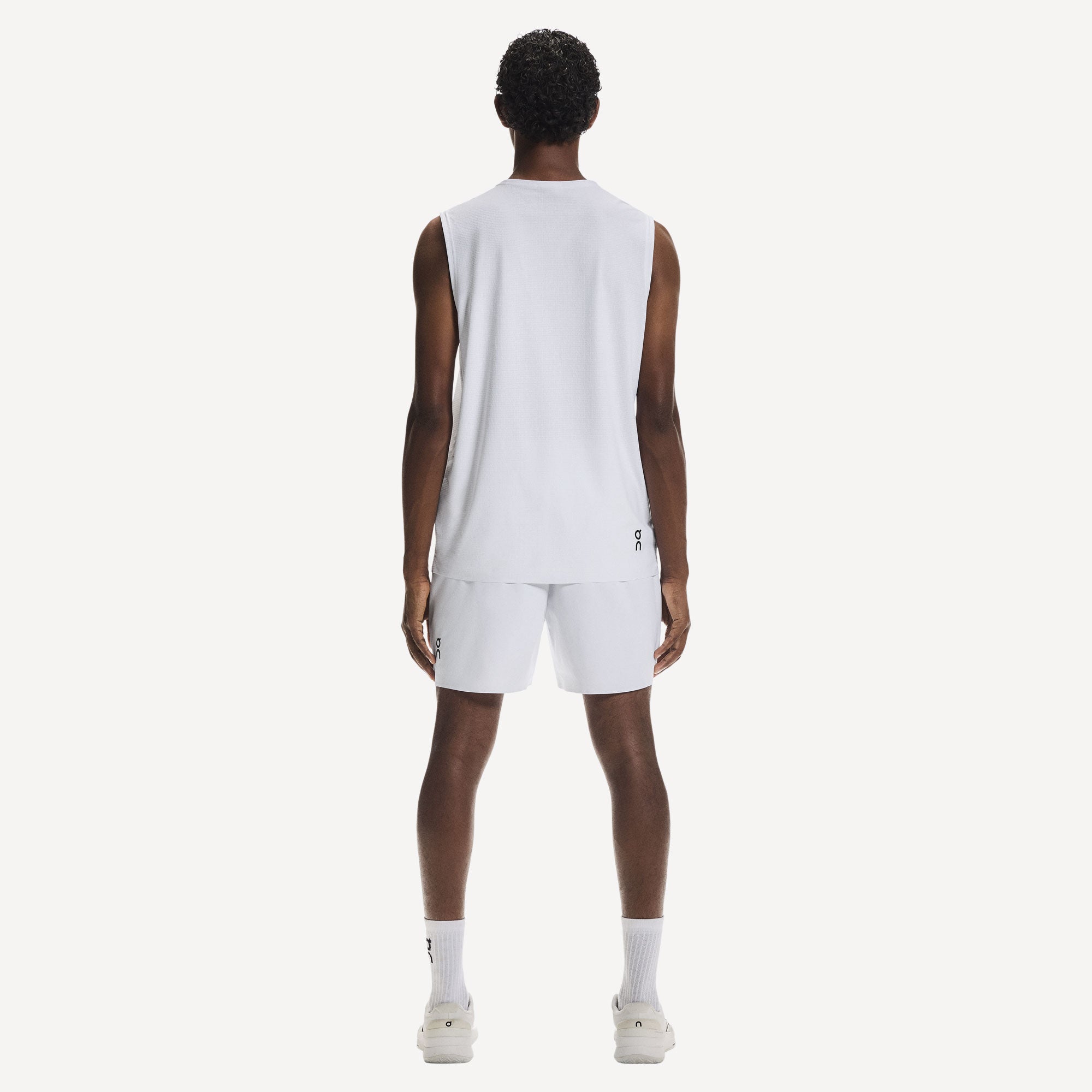 On Court Men's Tennis Tank - White (5)