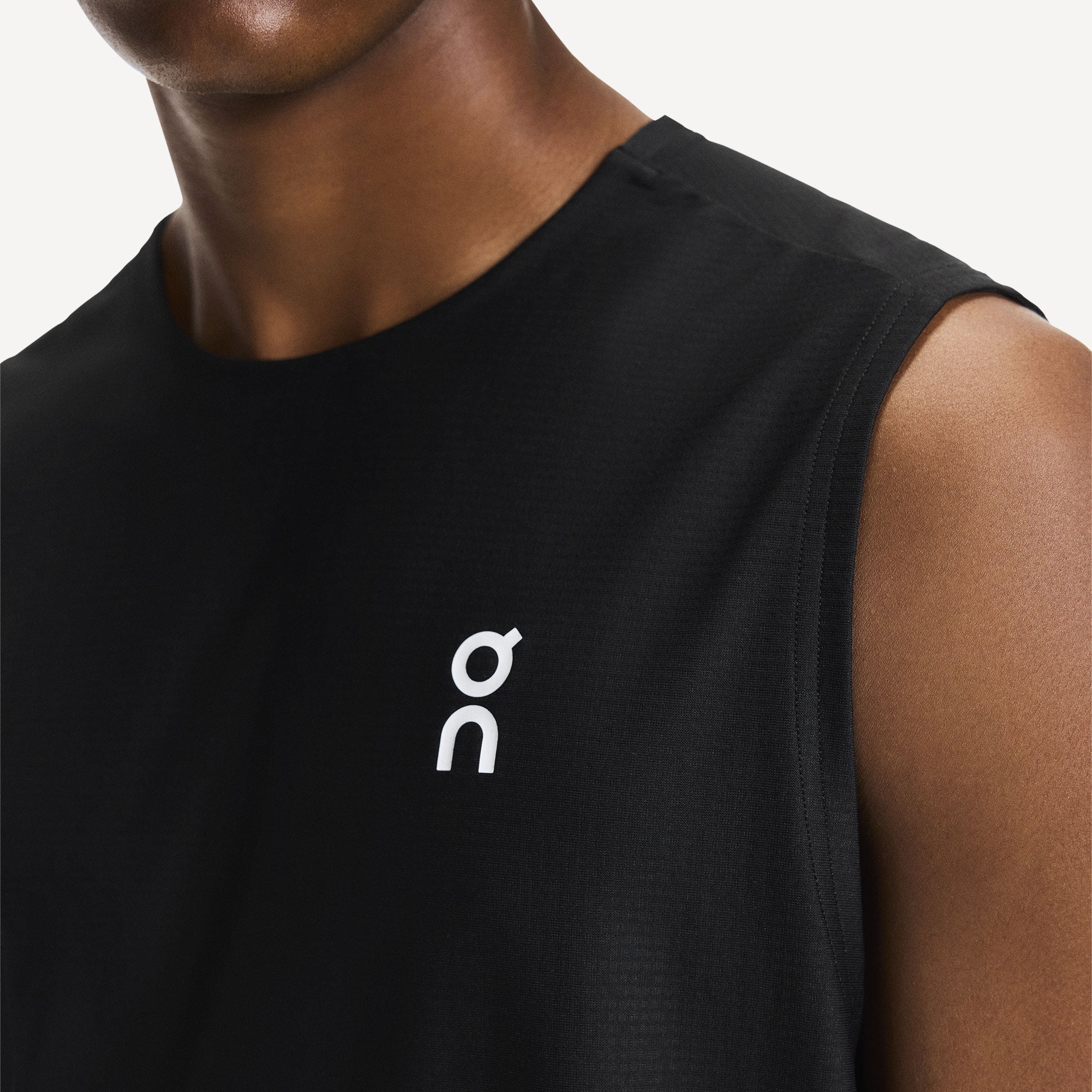 On Court Men's Tennis Tank - Black (3)