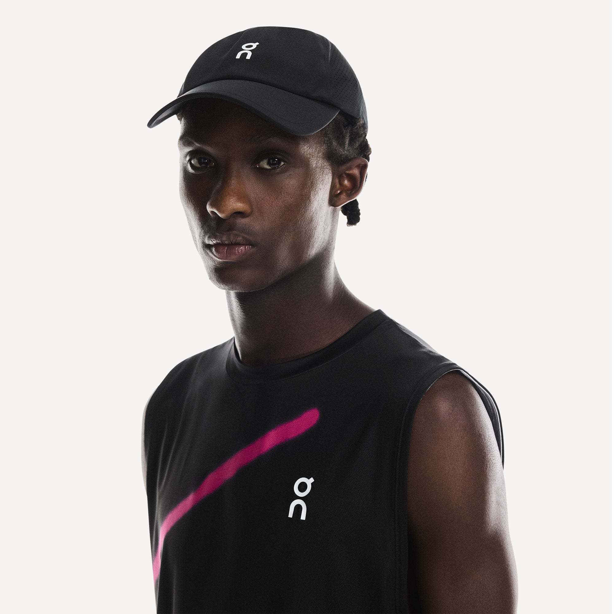 On Court Tennis Cap - Black (2)