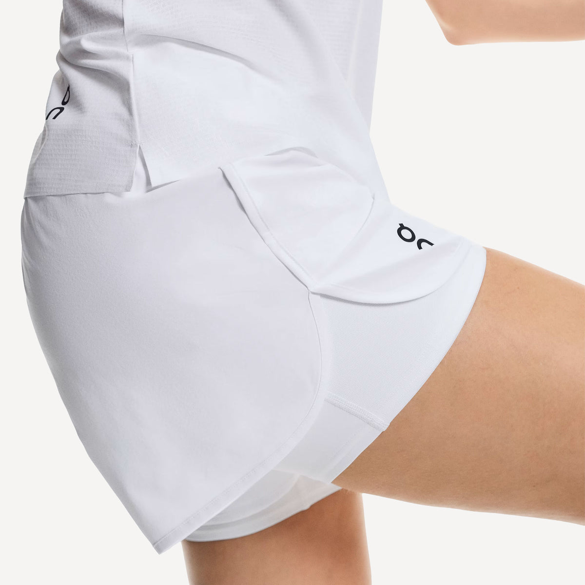 On Court Women's 3-Inch 2in1 Tennis Shorts - White (6)