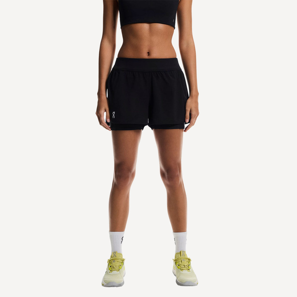 On Court Women's 3-Inch 2in1 Tennis Shorts - Black (4)