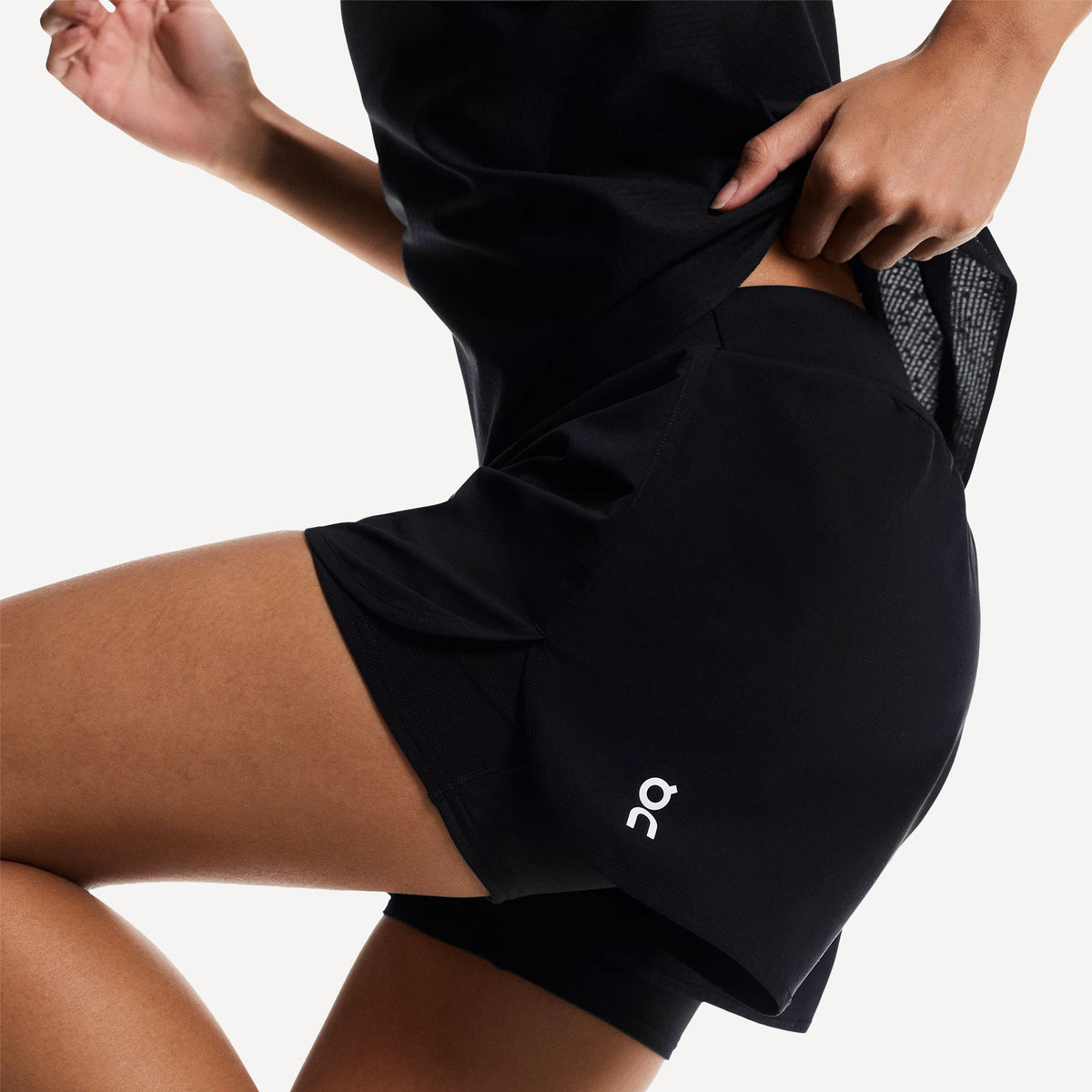 On Court Women's 3-Inch 2in1 Tennis Shorts - Black (8)