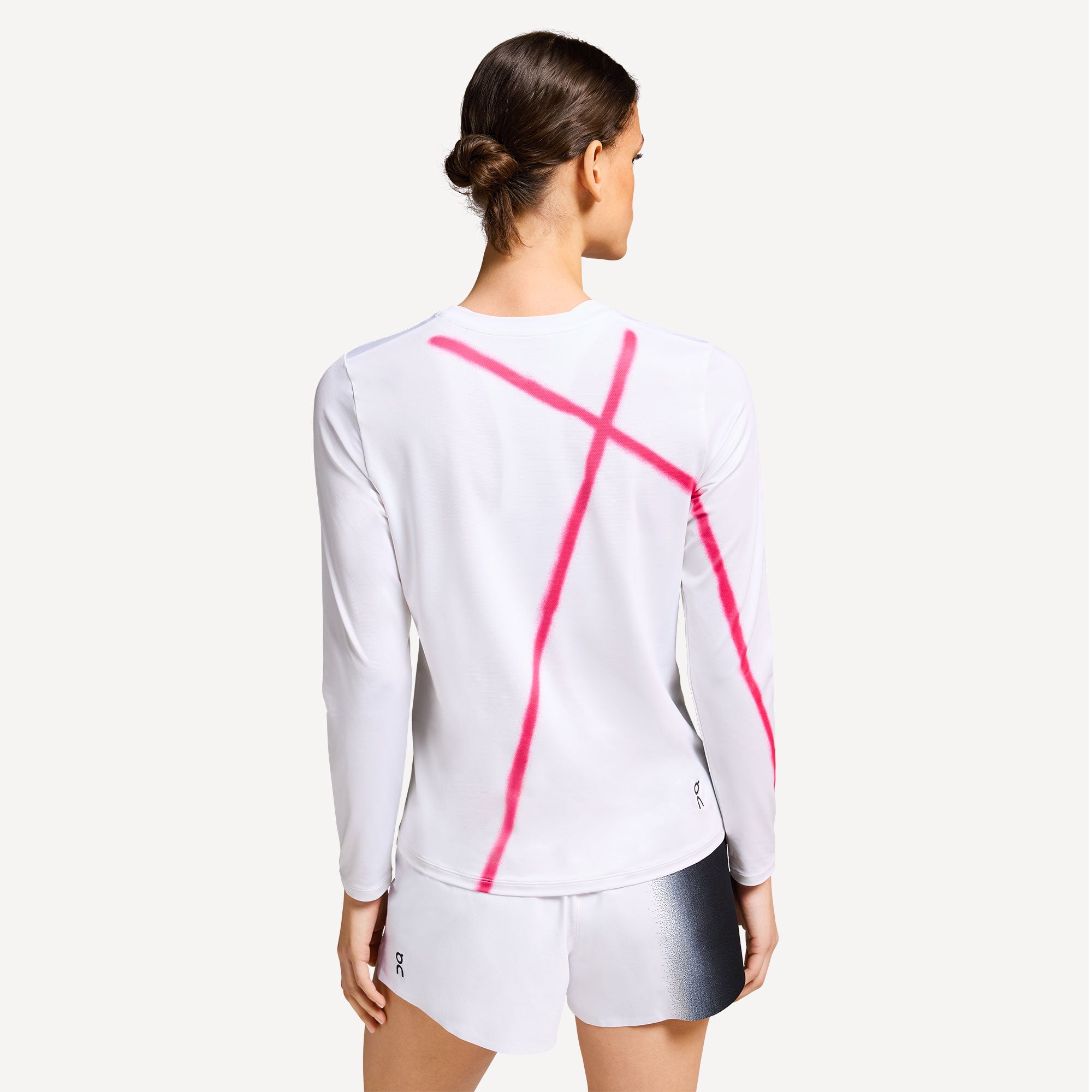 On Court Women's Long Sleeve Tennis Shirt - White (2)