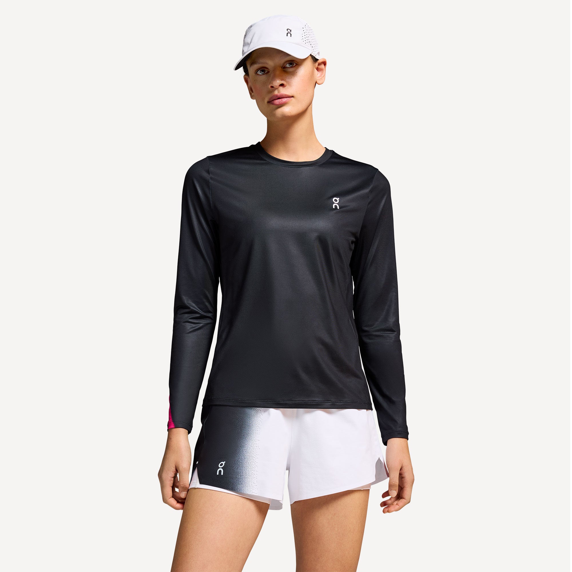 On Court Women's Long Sleeve Tennis Shirt - Black (5)