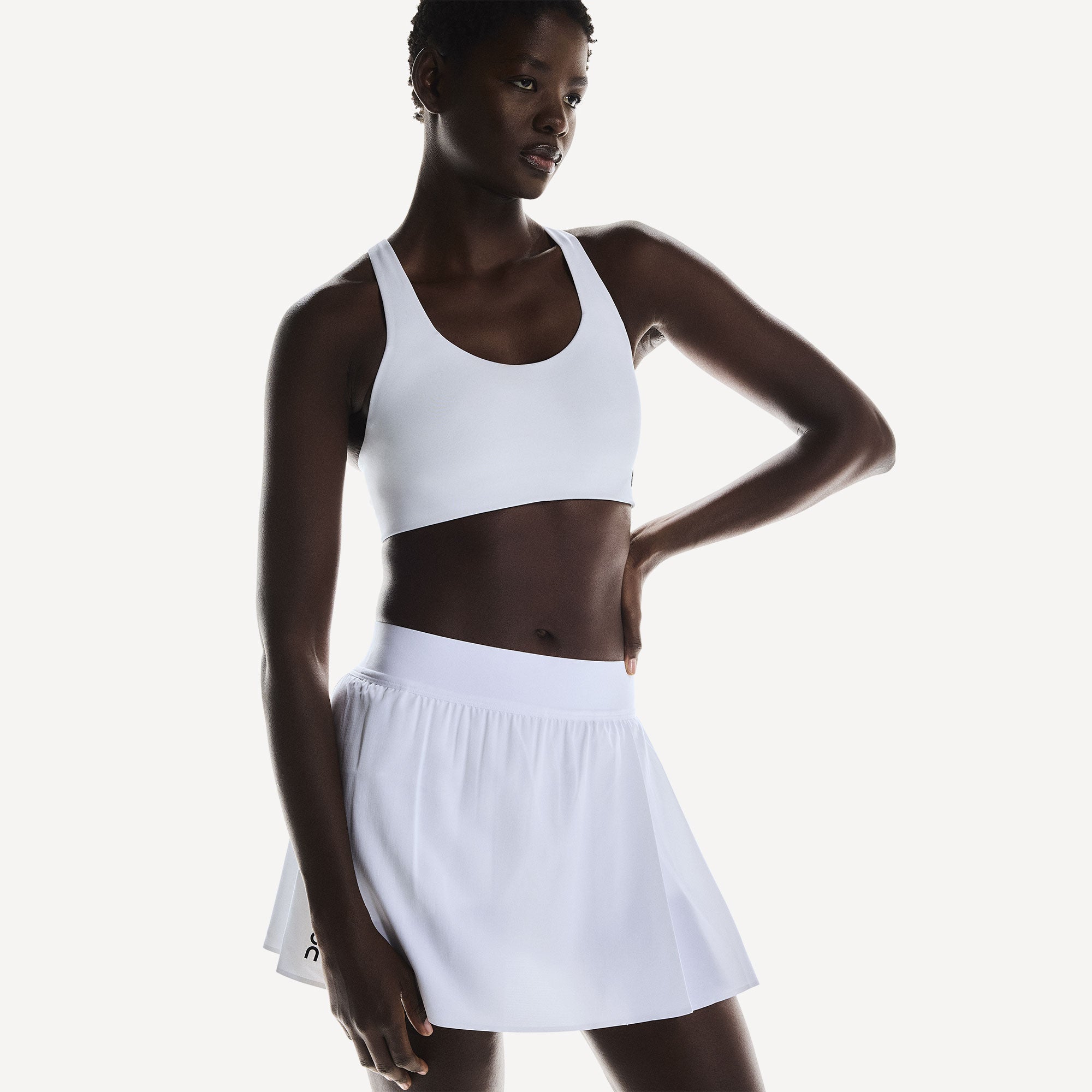 On Court Women's Pleated Tennis Skirt - White (3)