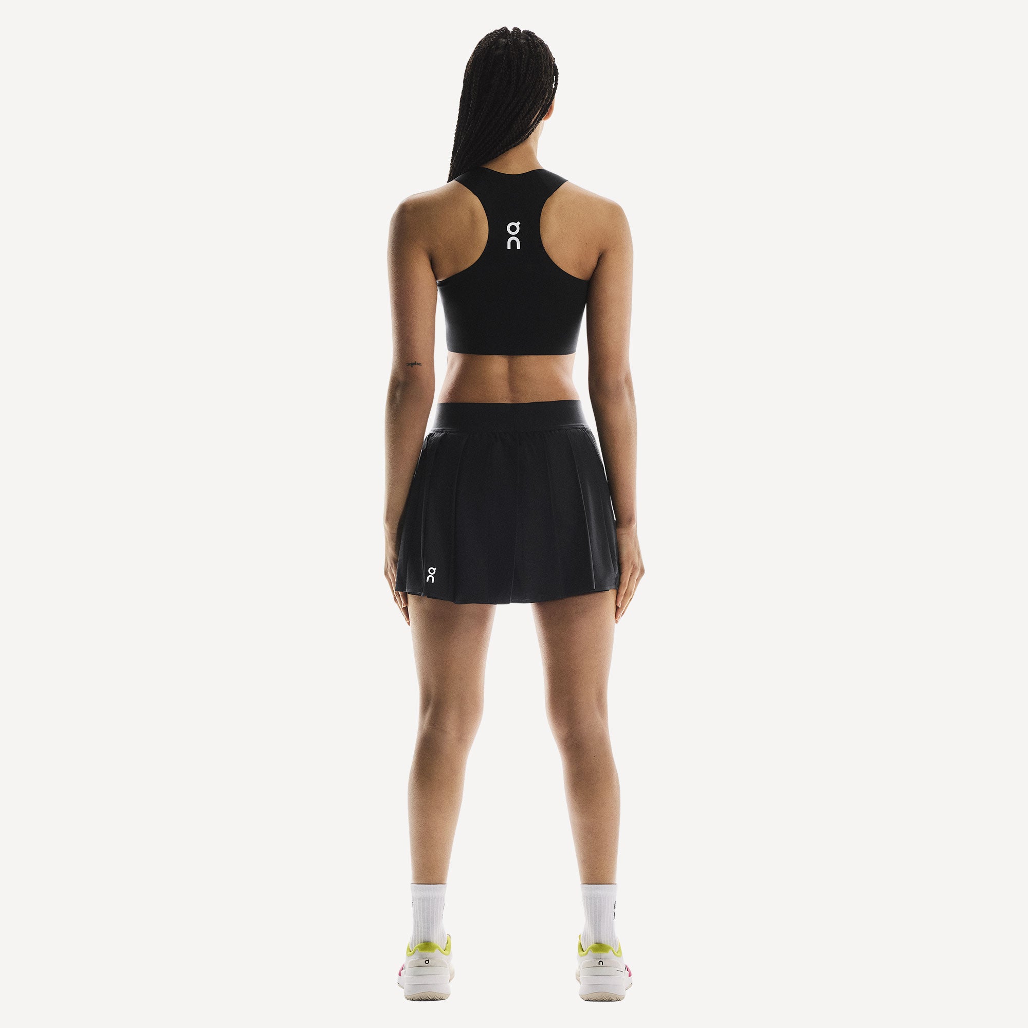 On Court Women's Pleated Tennis Skirt - Black (6)