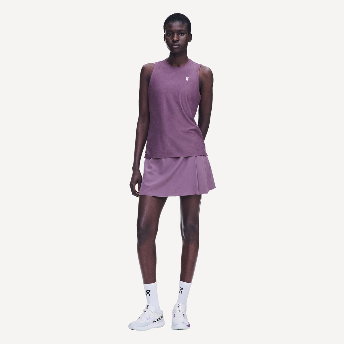 On Court Women's Pleated Tennis Skirt - Purple (1)