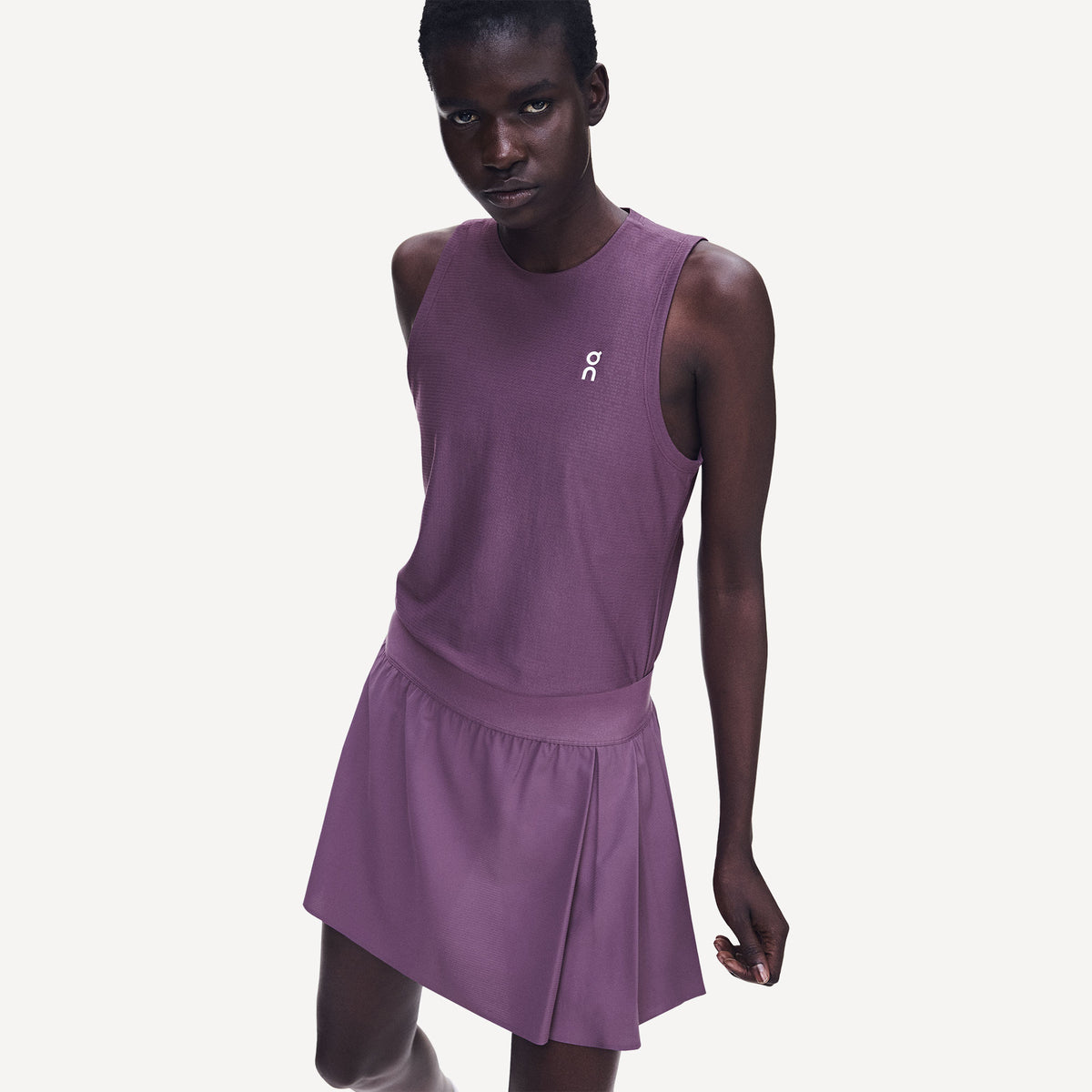 On Court Women's Pleated Tennis Skirt - Purple (2)