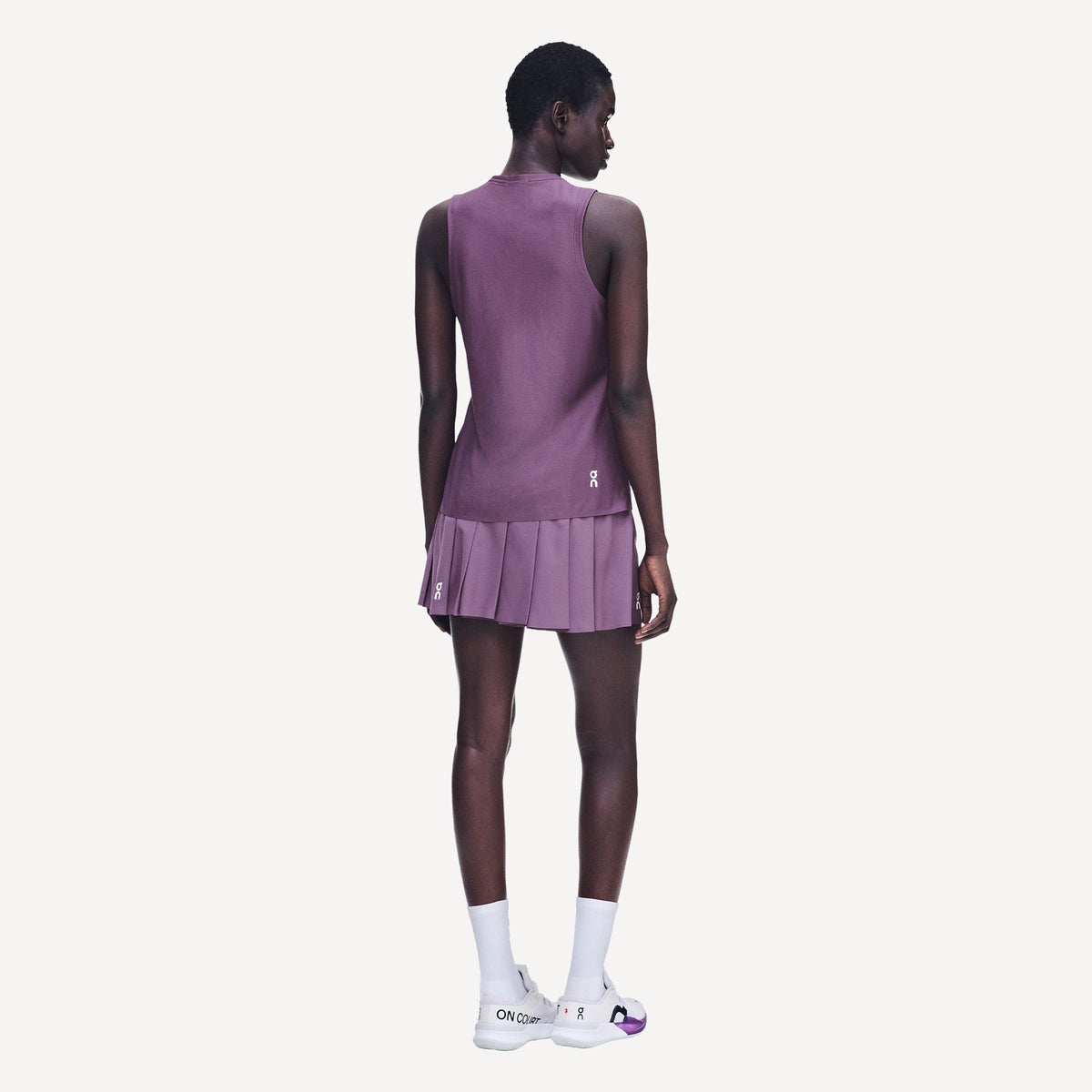 On Court Women's Pleated Tennis Skirt - Purple (3)