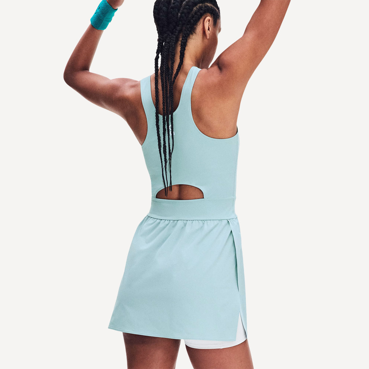 On Court Women's Split Tennis Dress - Blue (6)