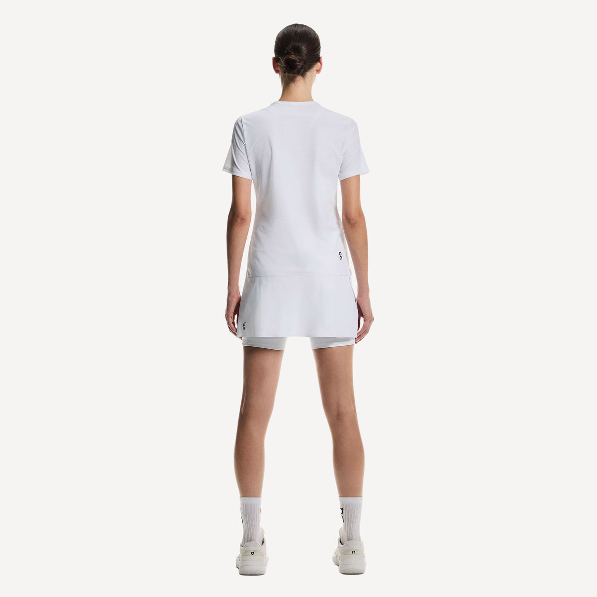 On Court Women's Split Tennis Skirt - White (2)