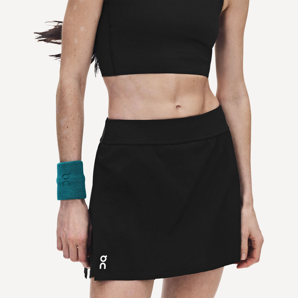 On Court Women's Split Tennis Skirt - Black (7)