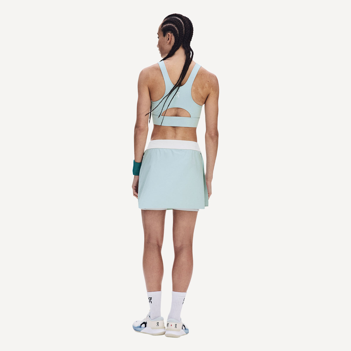 On Court Women's Split Tennis Skirt - Blue (3)