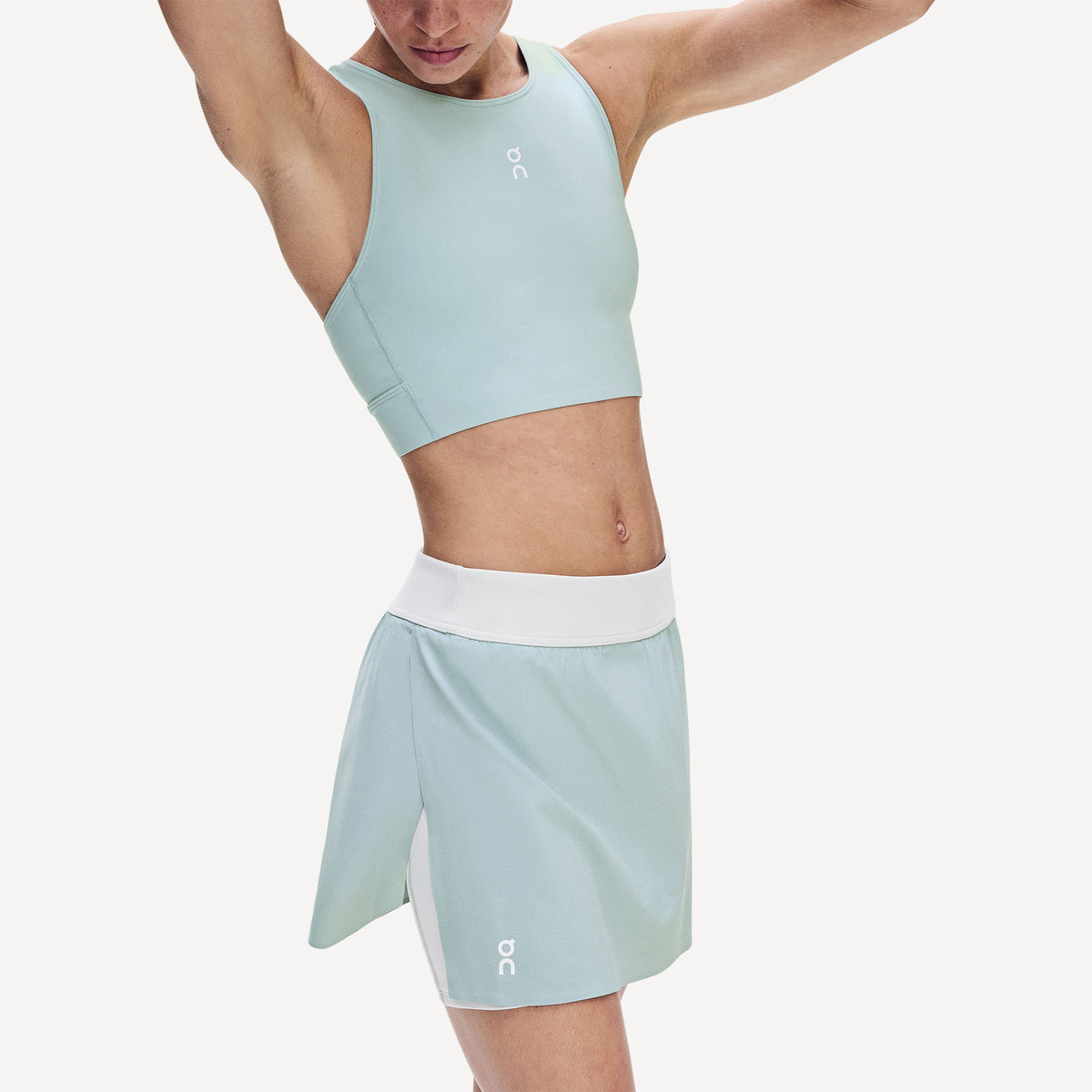 On Court Women's Split Tennis Skirt - Blue (4)