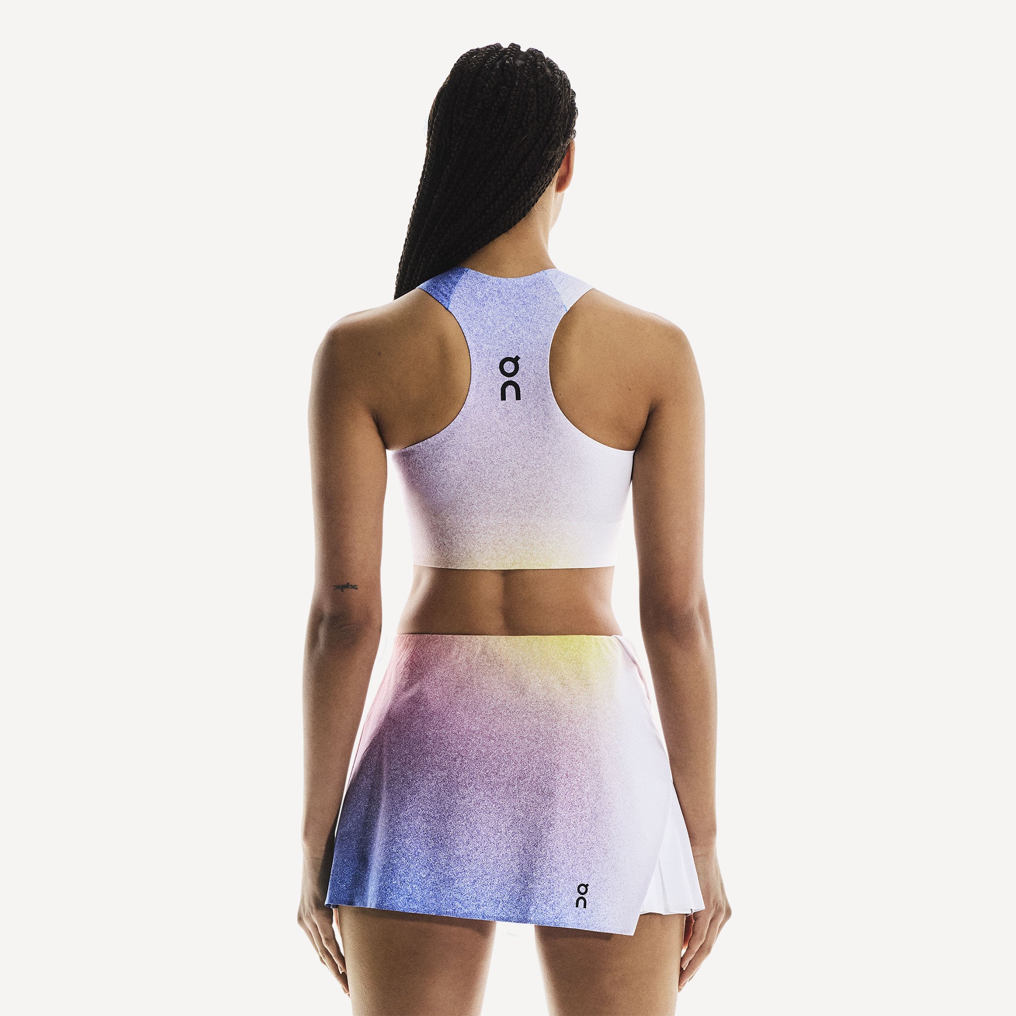 On Court Women's Tennis Crop Top - White (2)