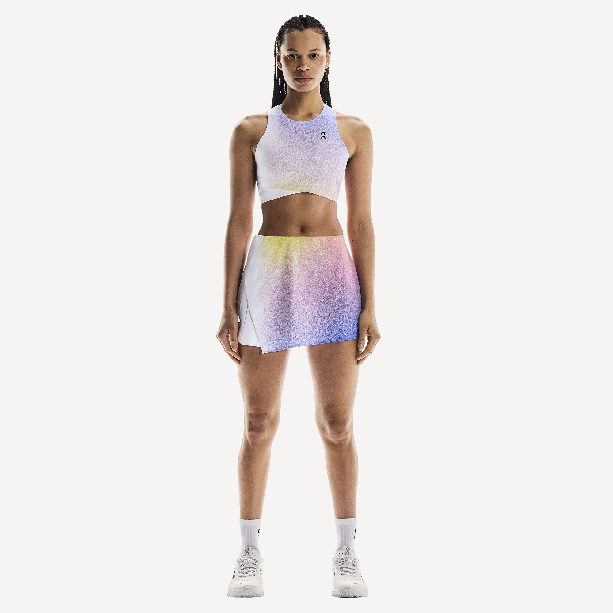 On Court Women's Tennis Crop Top - White (5)