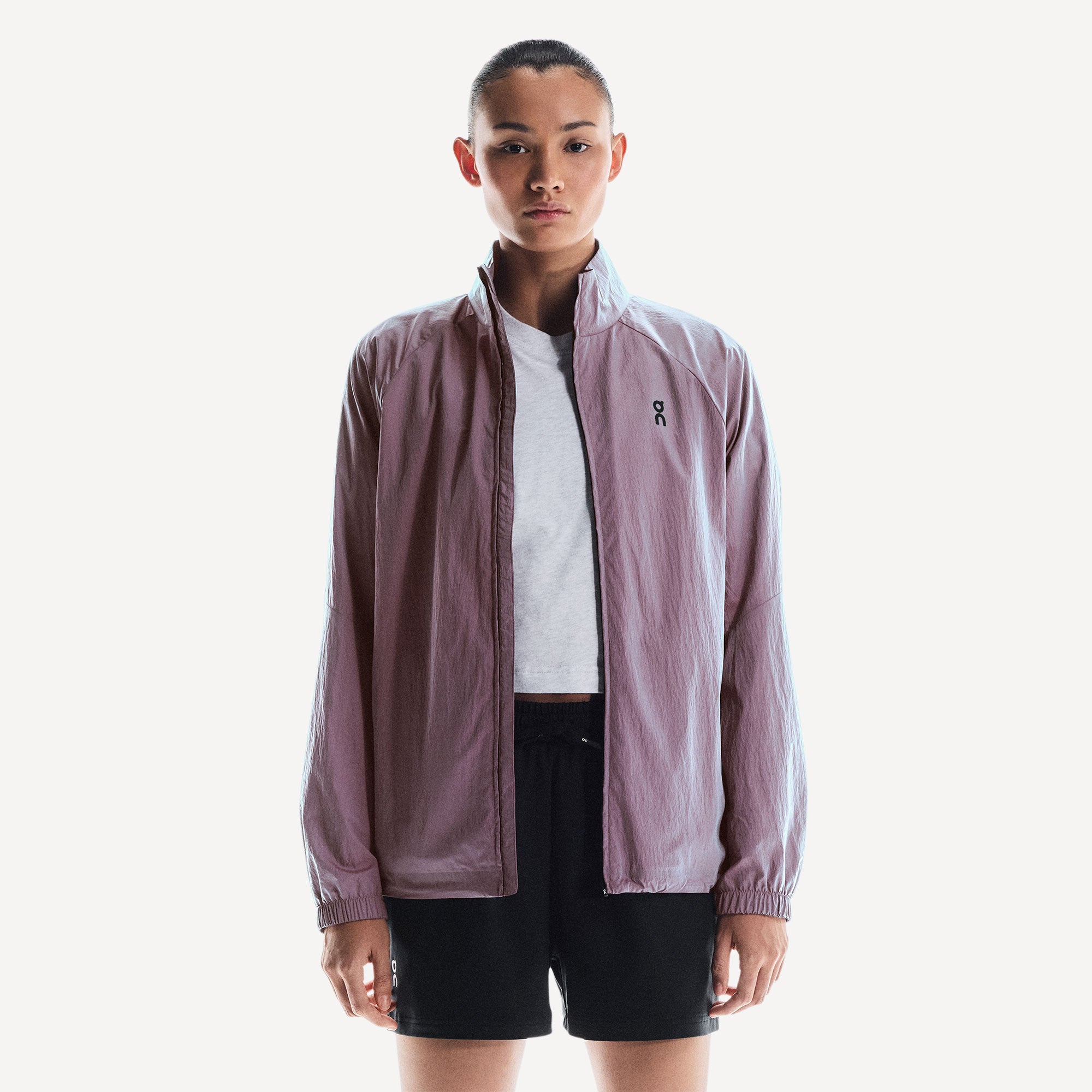 On Court Women's Tennis Jacket - Pink (1)