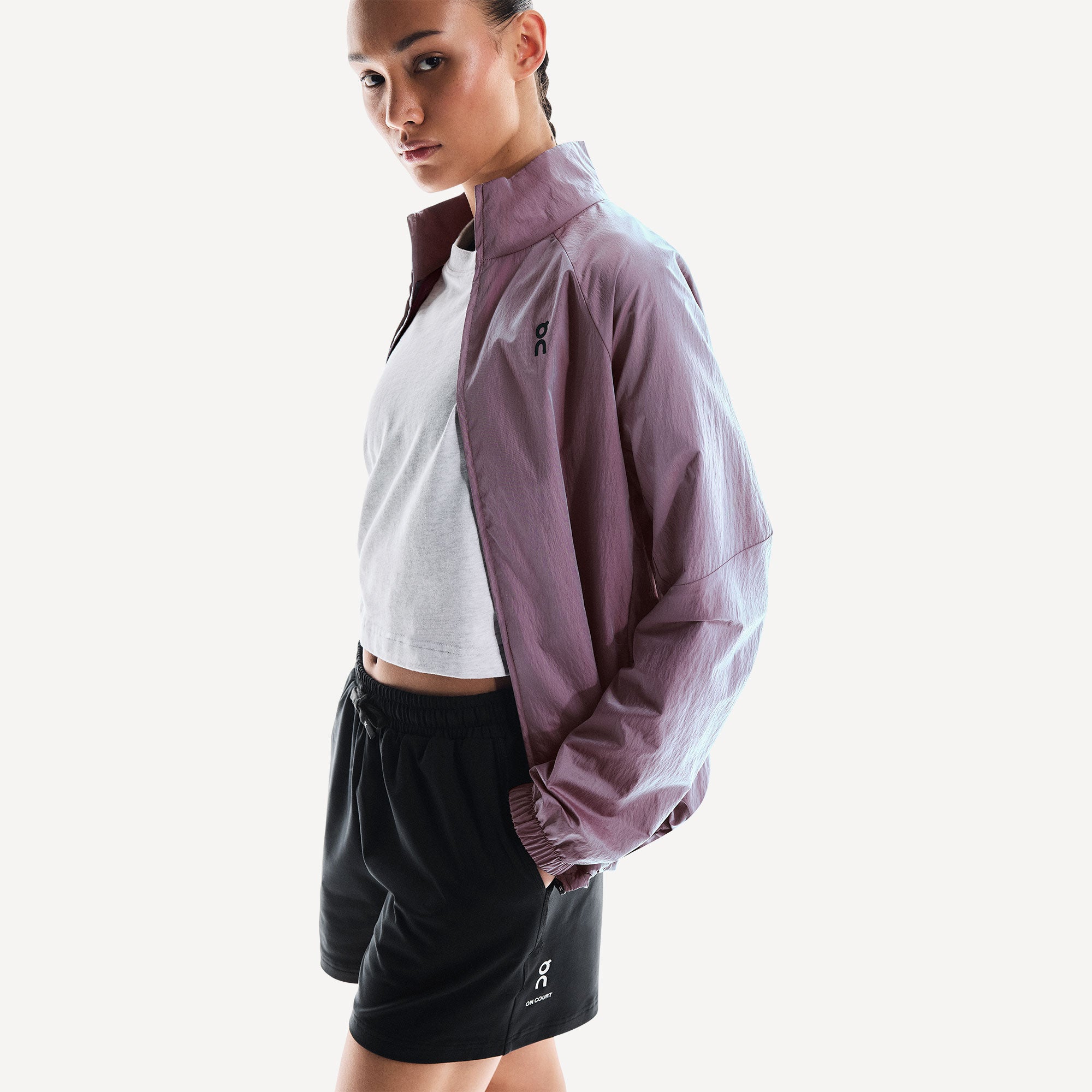 On Court Women's Tennis Jacket - Pink (4)