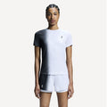 On Court Women's Tennis Shirt - Black/White (1)