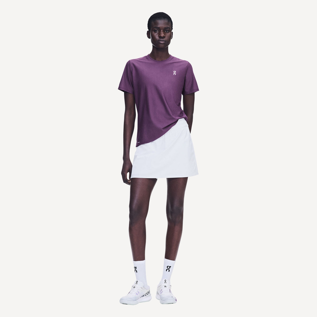 On Court Women's Tennis Shirt - Purple (2)
