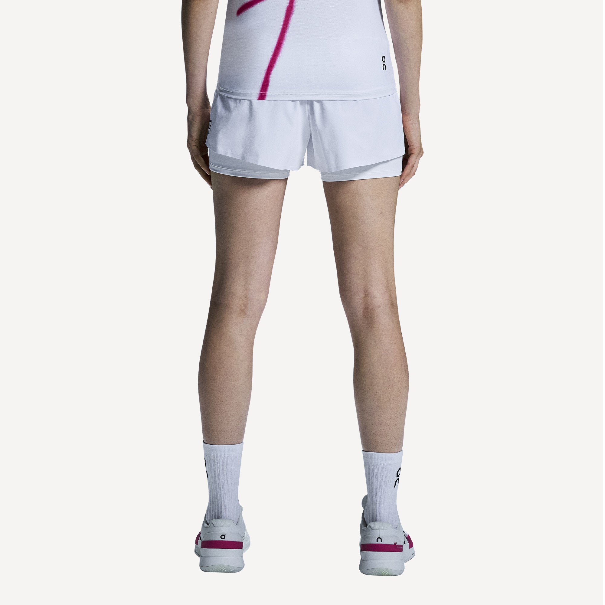 On Court Women's Tennis Shorts - White (2)