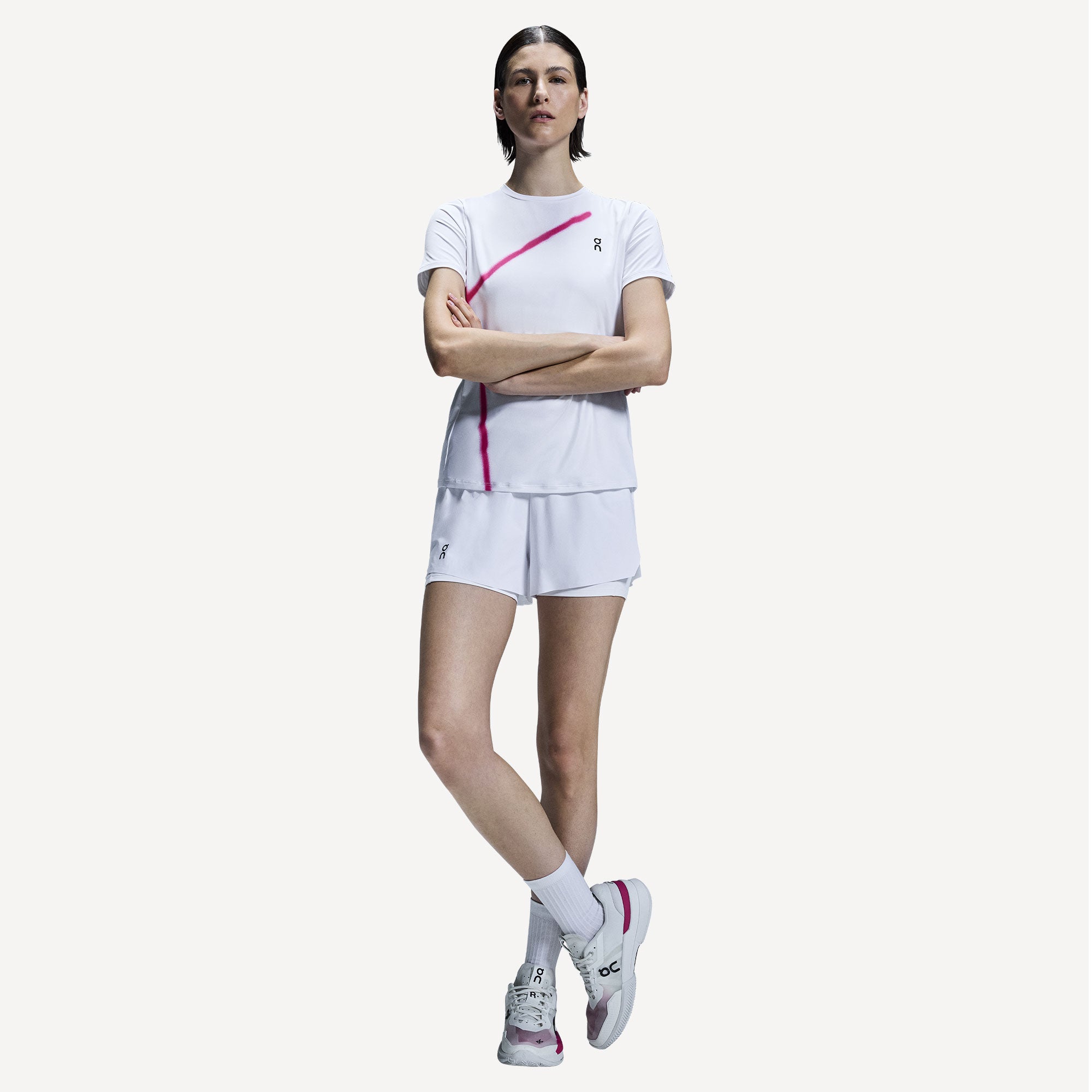 On Court Women's Tennis Shorts - White (7)