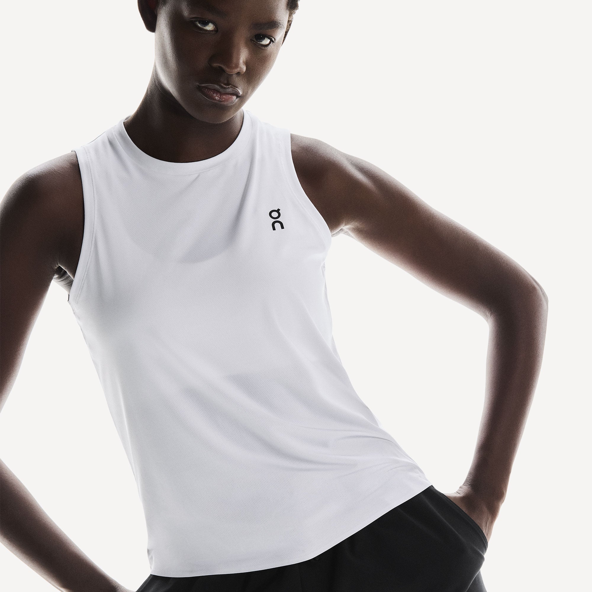On Court Women's Tennis Tank - White (3)