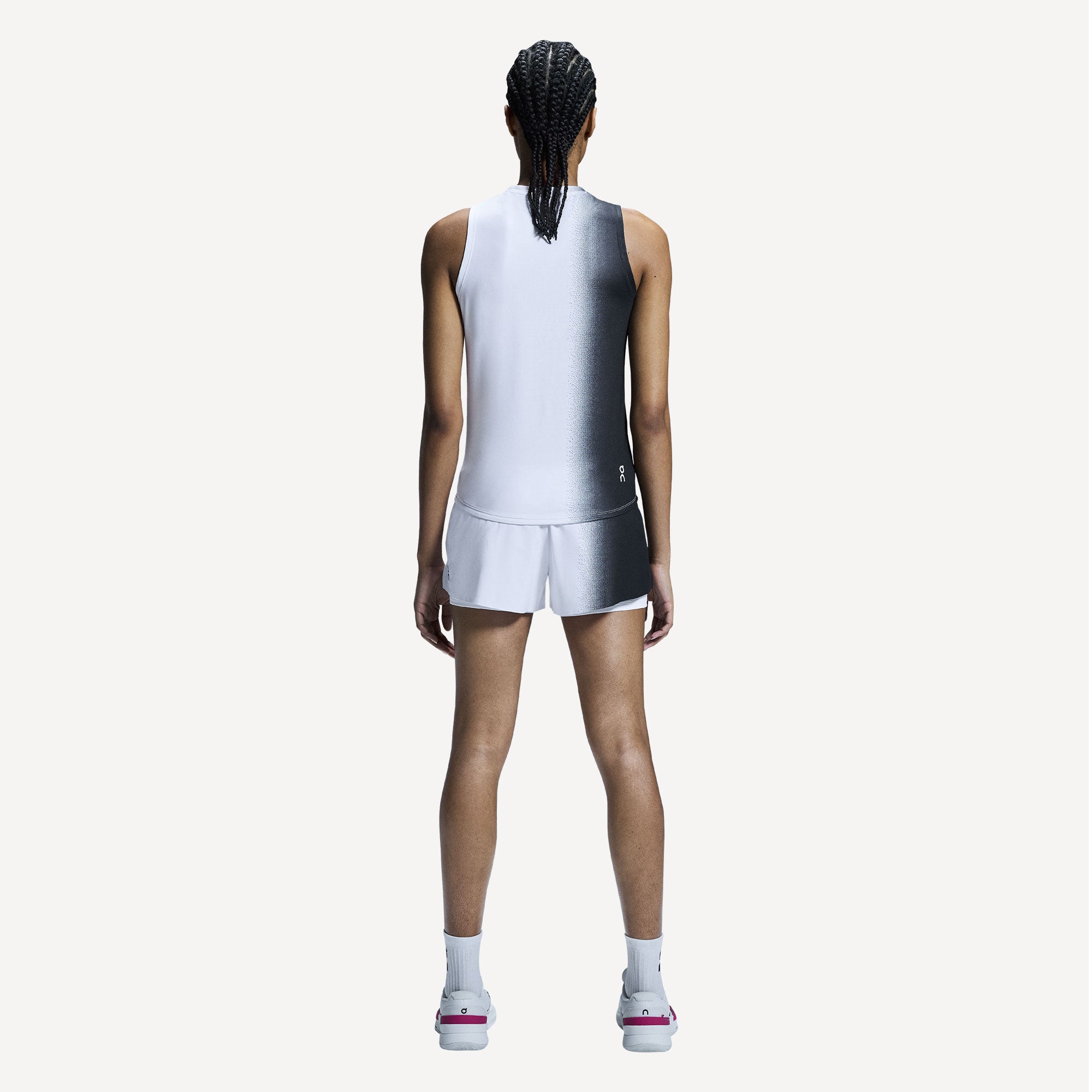 On Court Women's Tennis Tank - Black/White (4)