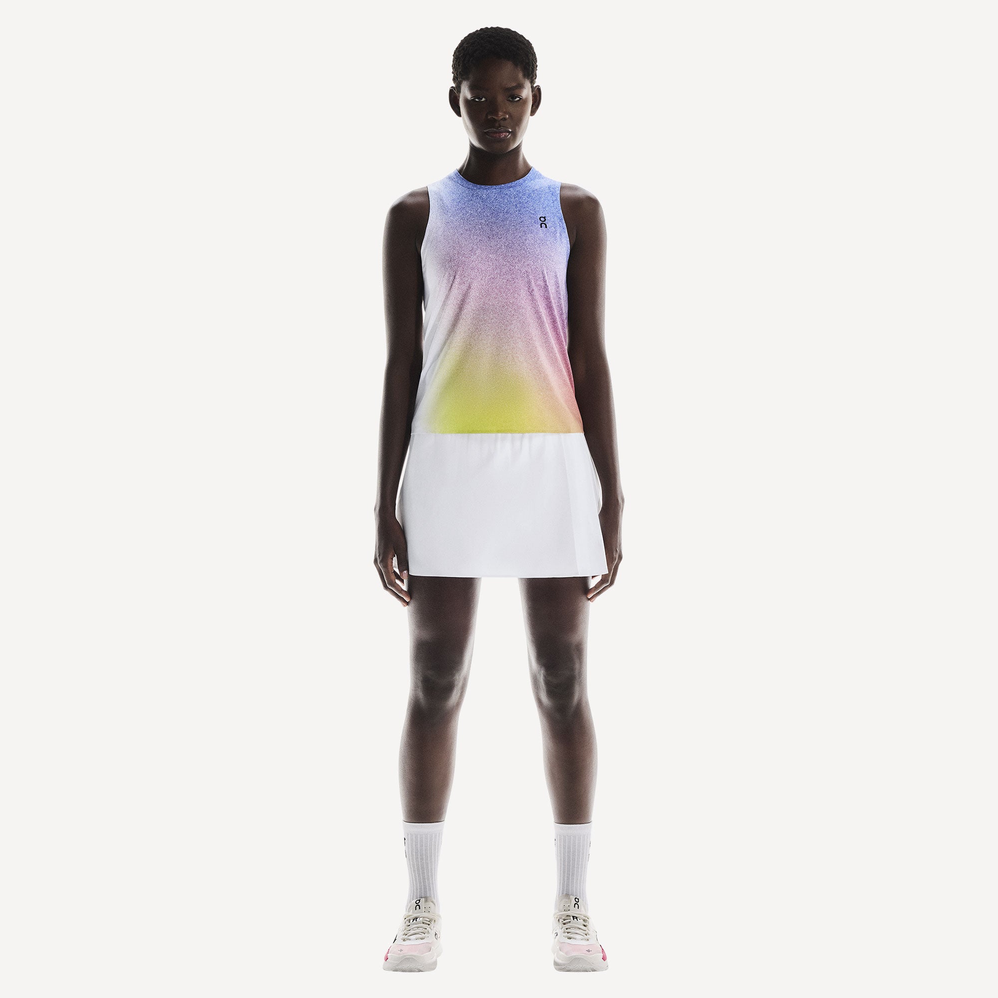On Court Women's Tennis Tank - White (6)