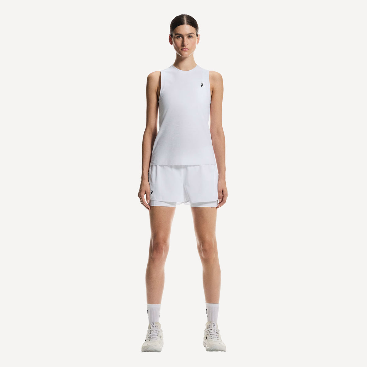 On Court Women's Tennis Tank - White (2)